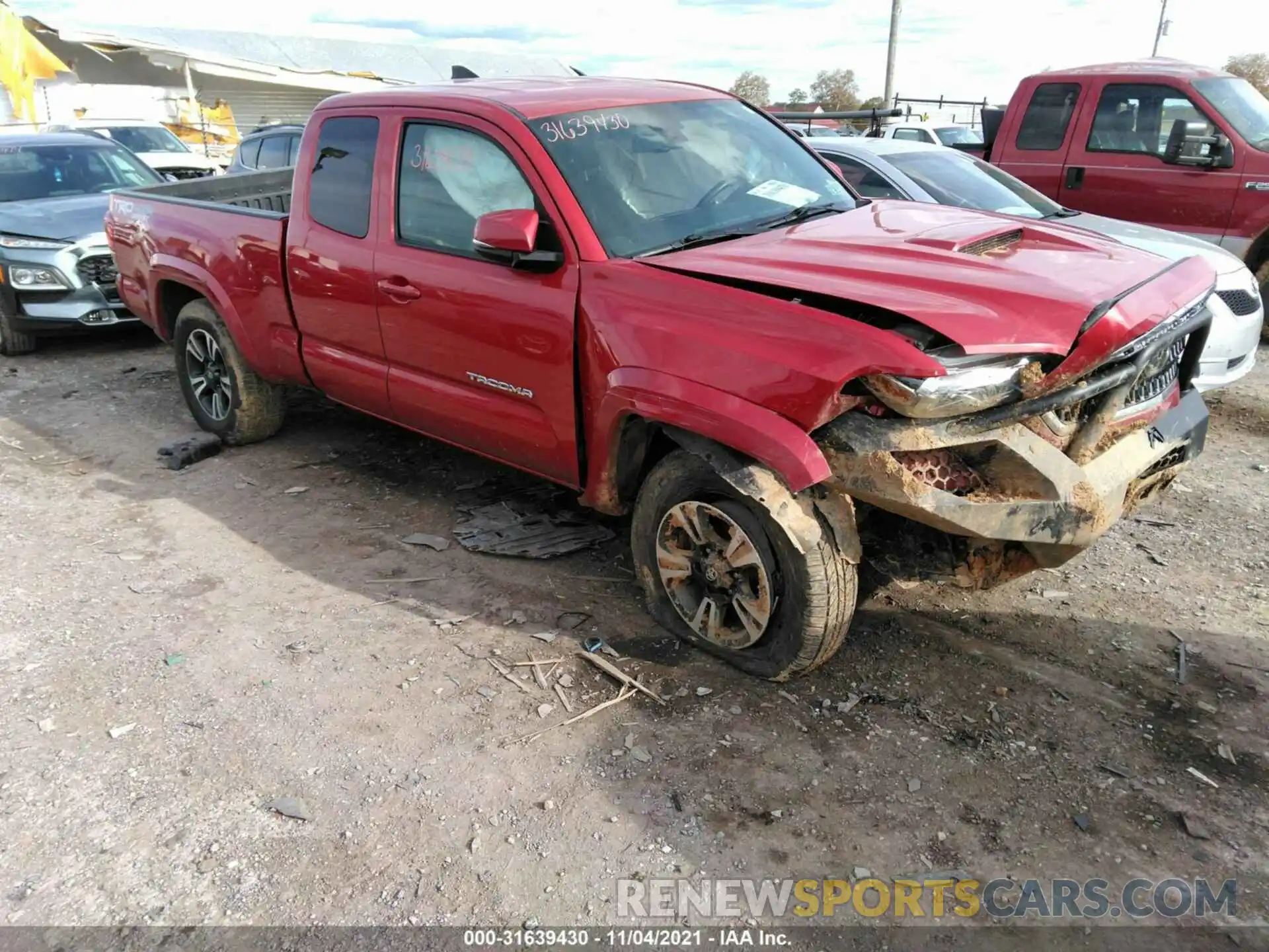 1 Photograph of a damaged car 5TFSZ5ANXKX183231 TOYOTA TACOMA 4WD 2019