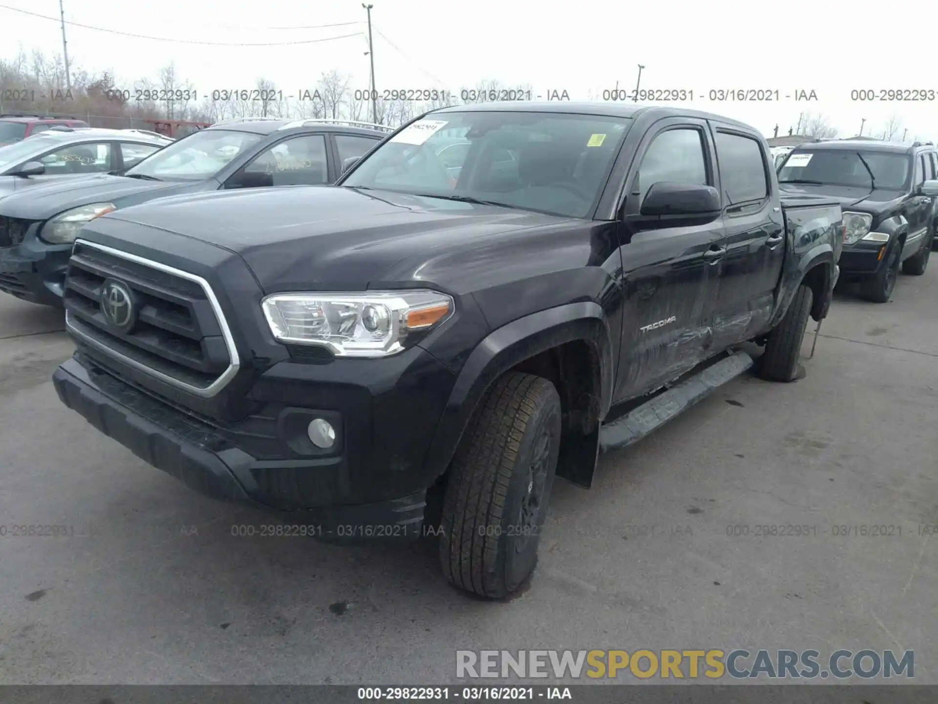 2 Photograph of a damaged car 3TMCZ5AN0LM290686 TOYOTA TACOMA 4WD 2020