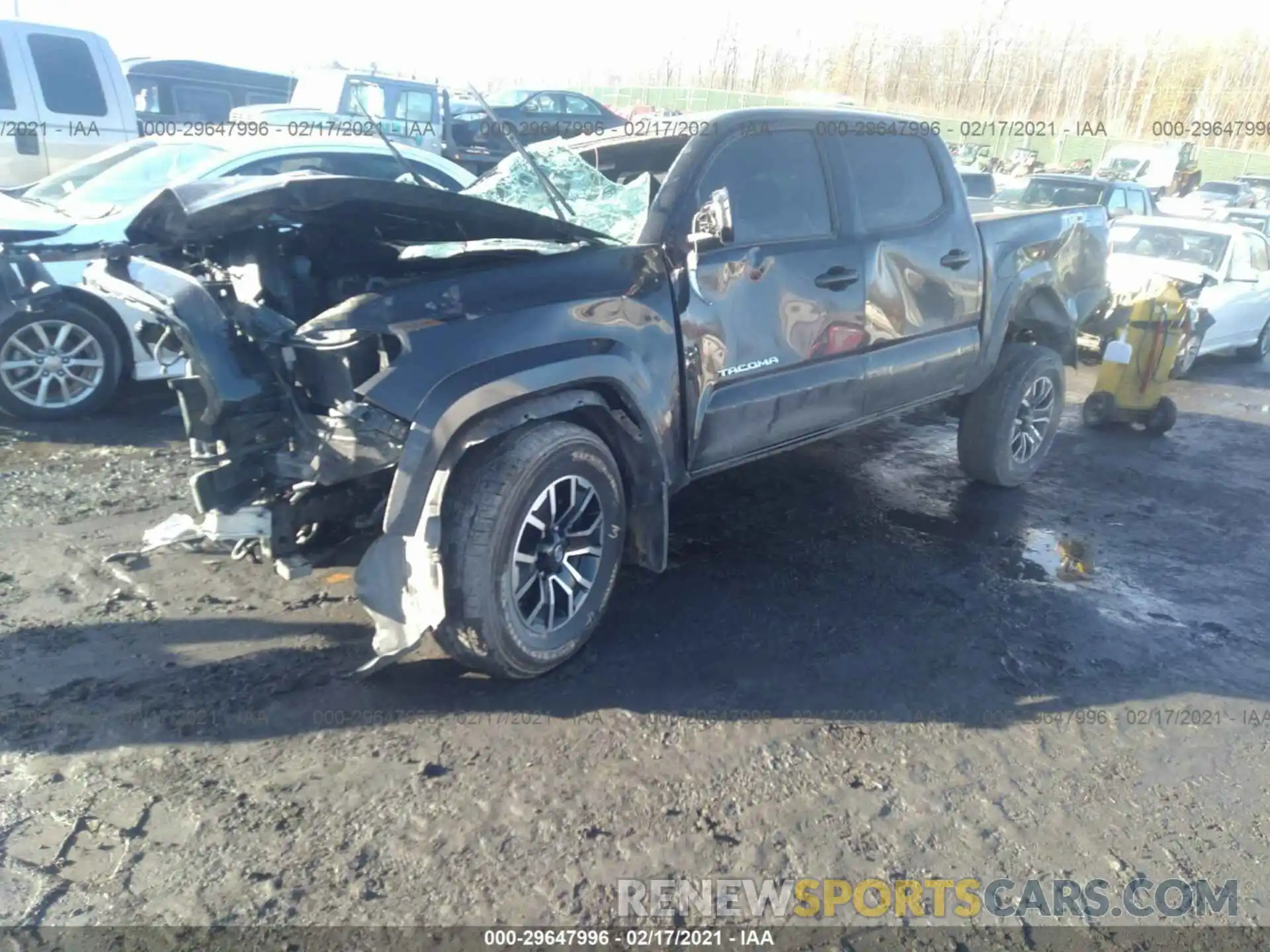 2 Photograph of a damaged car 3TMCZ5AN0LM301461 TOYOTA TACOMA 4WD 2020