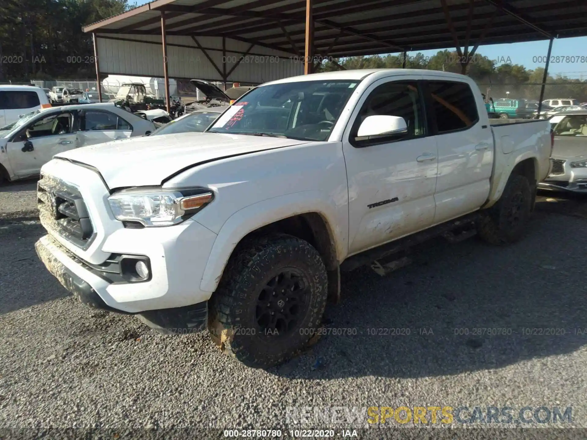 2 Photograph of a damaged car 3TMCZ5AN0LM306062 TOYOTA TACOMA 4WD 2020