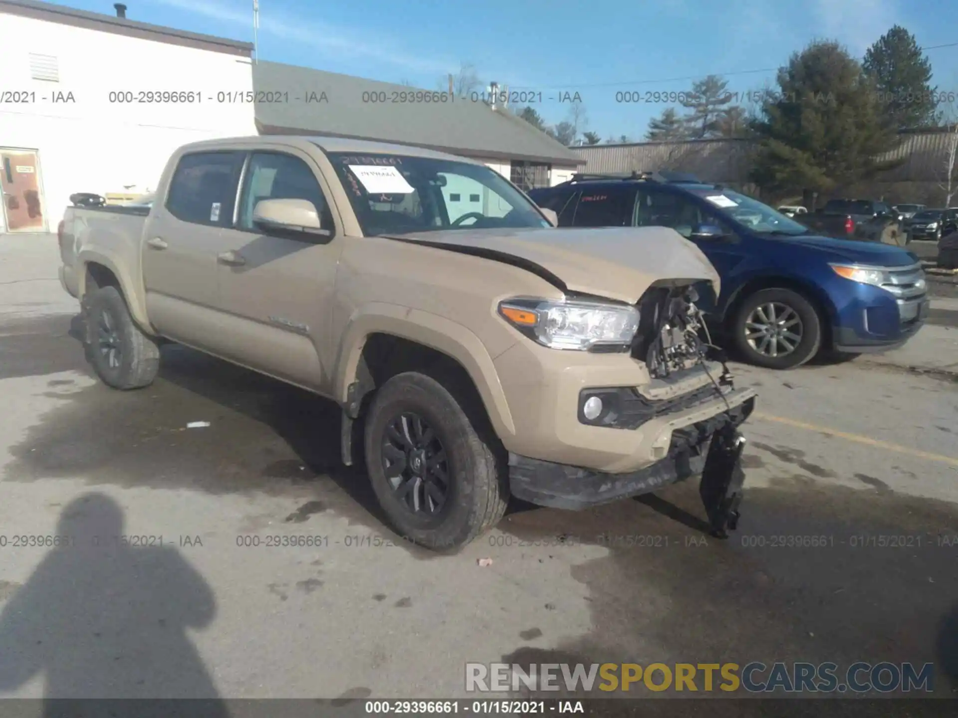 1 Photograph of a damaged car 3TMCZ5AN0LM313822 TOYOTA TACOMA 4WD 2020