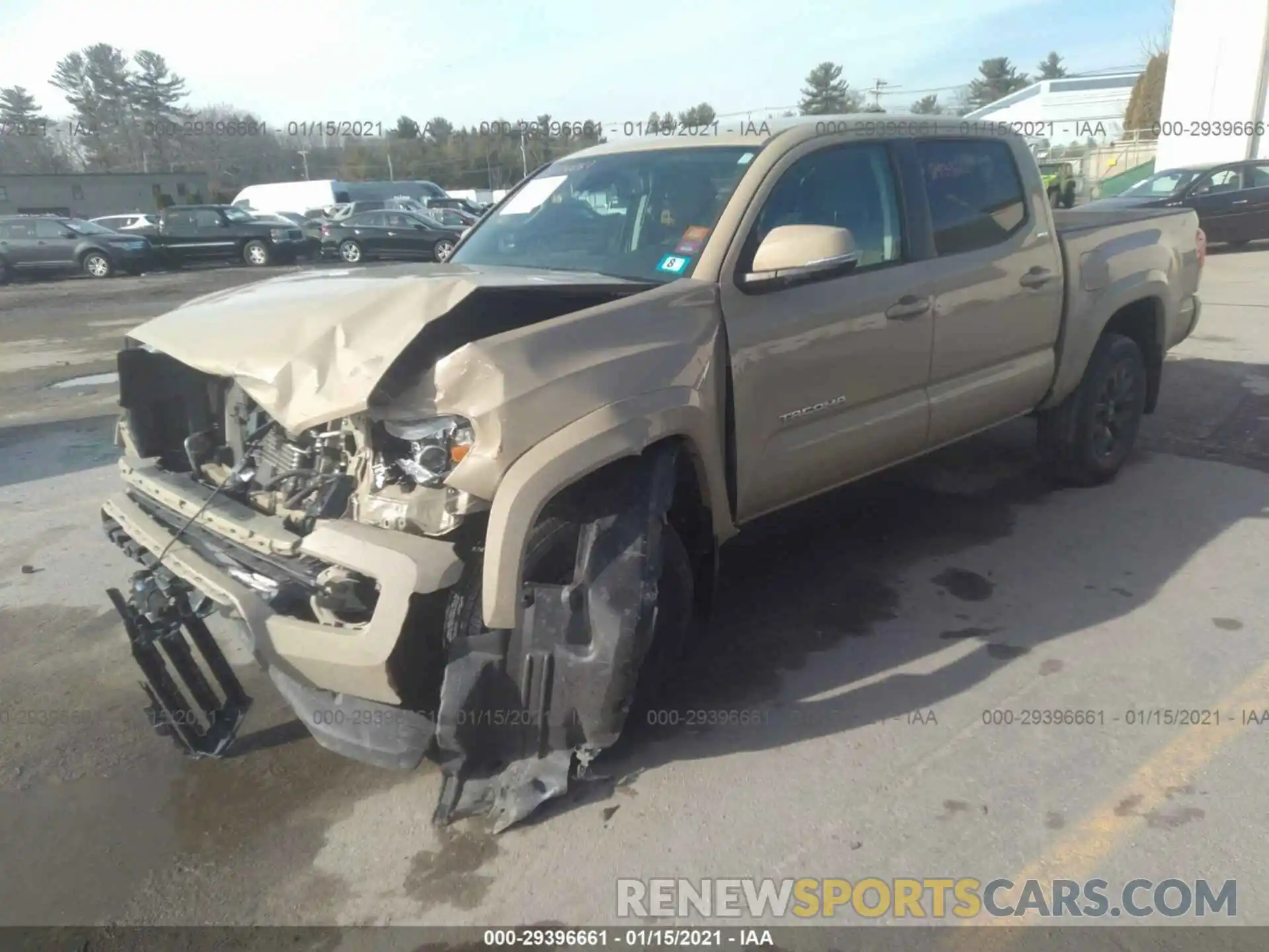 2 Photograph of a damaged car 3TMCZ5AN0LM313822 TOYOTA TACOMA 4WD 2020