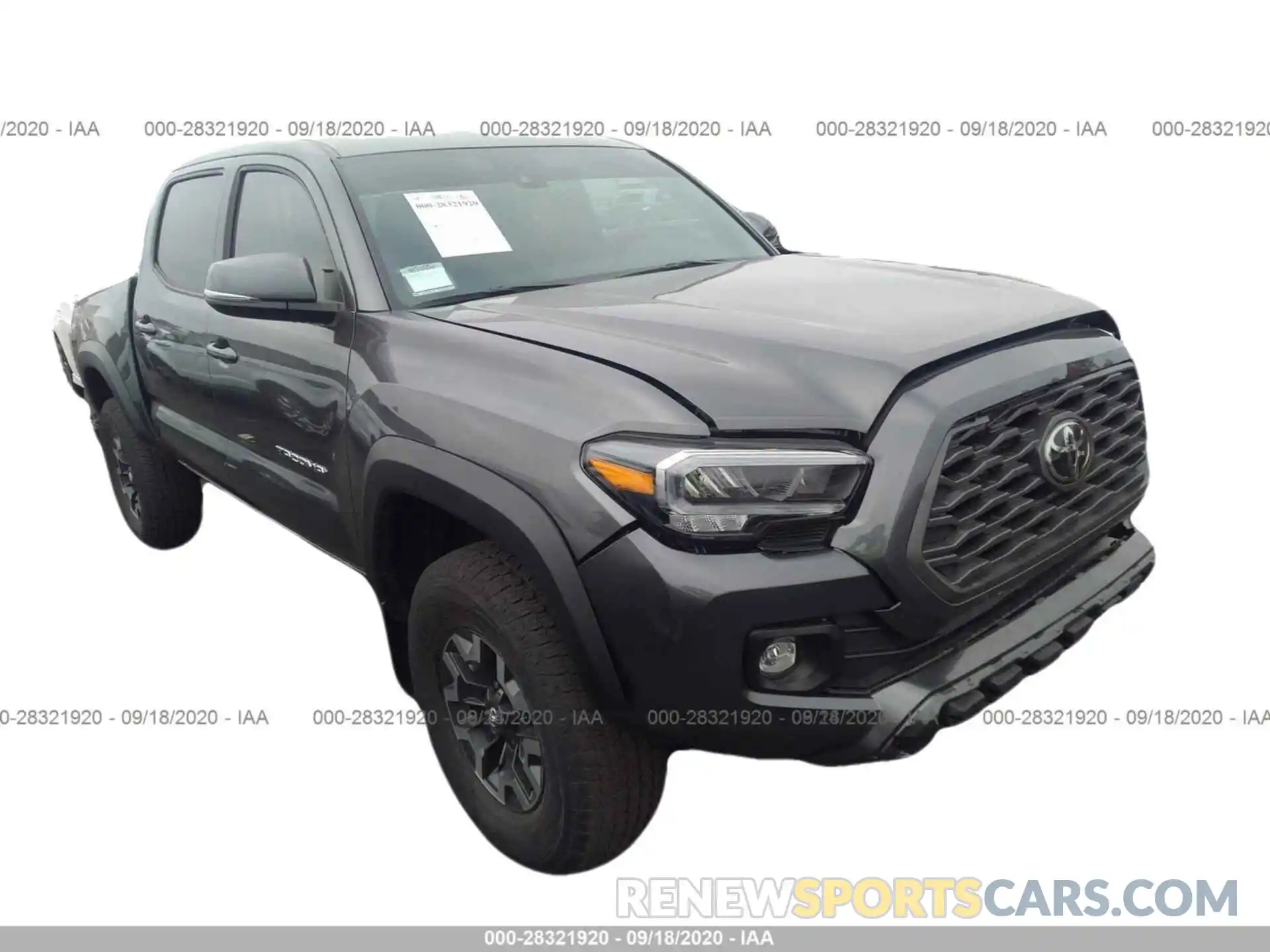 1 Фотография поврежденного автомобиля 3TMCZ5AN0LM314856 TOYOTA TACOMA 4WD 2020