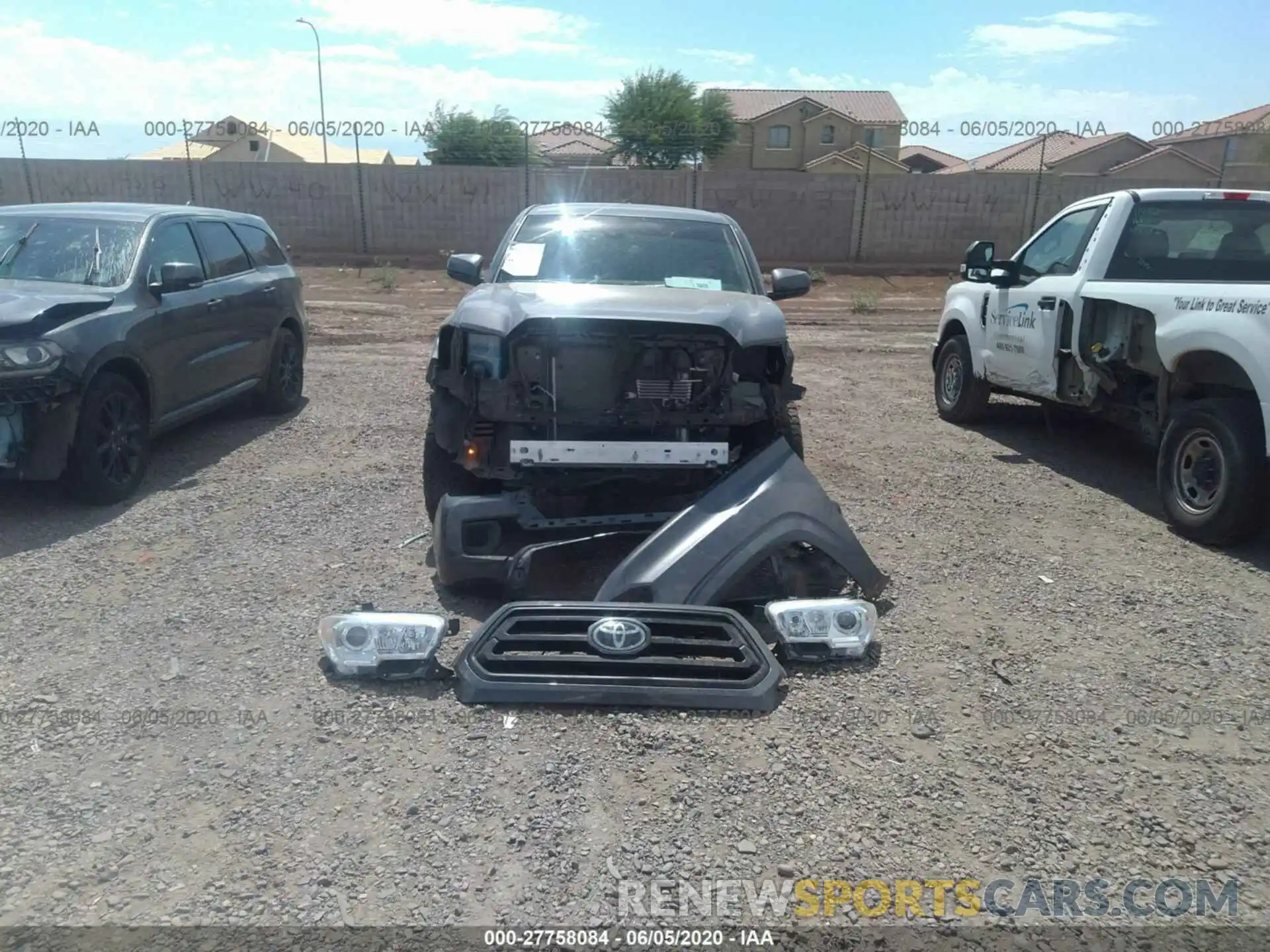 6 Photograph of a damaged car 3TMCZ5AN0LM316459 TOYOTA TACOMA 4WD 2020