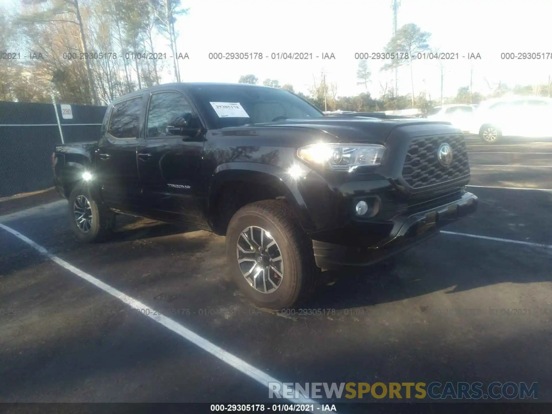 1 Photograph of a damaged car 3TMCZ5AN0LM318809 TOYOTA TACOMA 4WD 2020