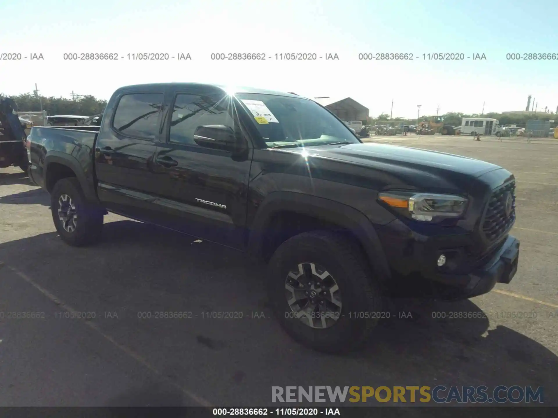 1 Photograph of a damaged car 3TMCZ5AN0LM318826 TOYOTA TACOMA 4WD 2020