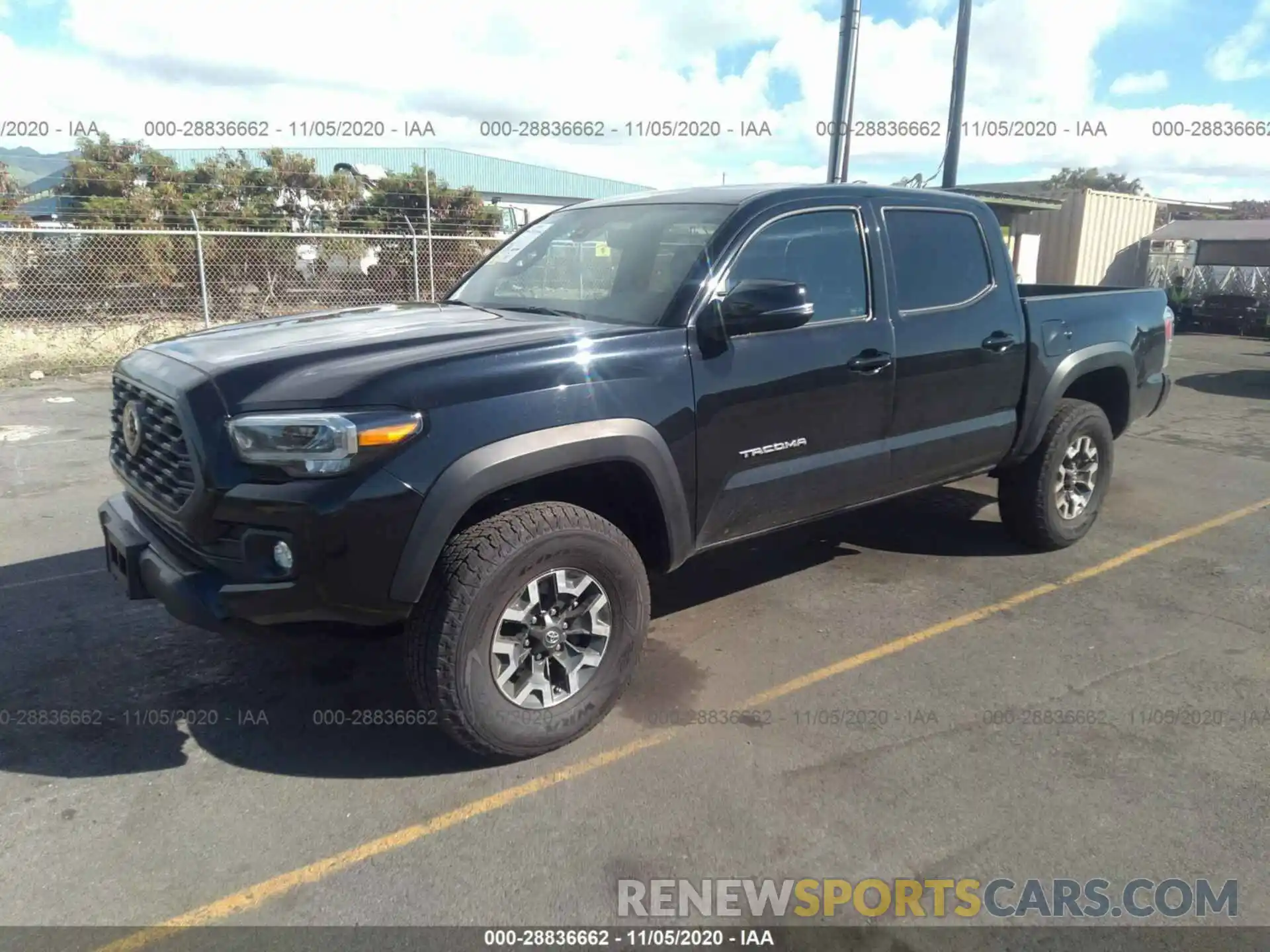 2 Photograph of a damaged car 3TMCZ5AN0LM318826 TOYOTA TACOMA 4WD 2020