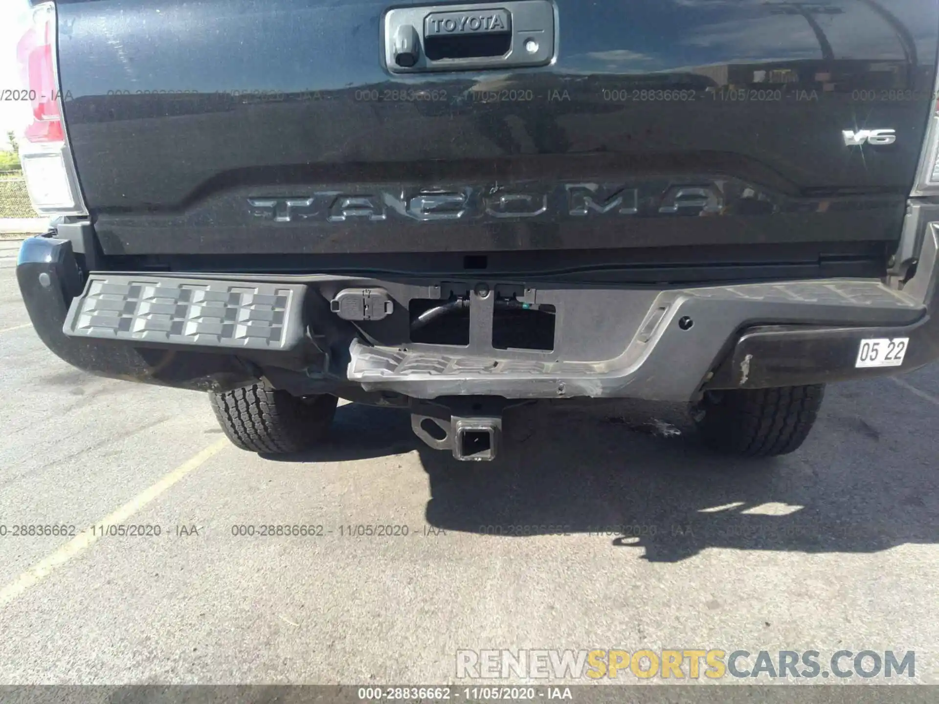 6 Photograph of a damaged car 3TMCZ5AN0LM318826 TOYOTA TACOMA 4WD 2020