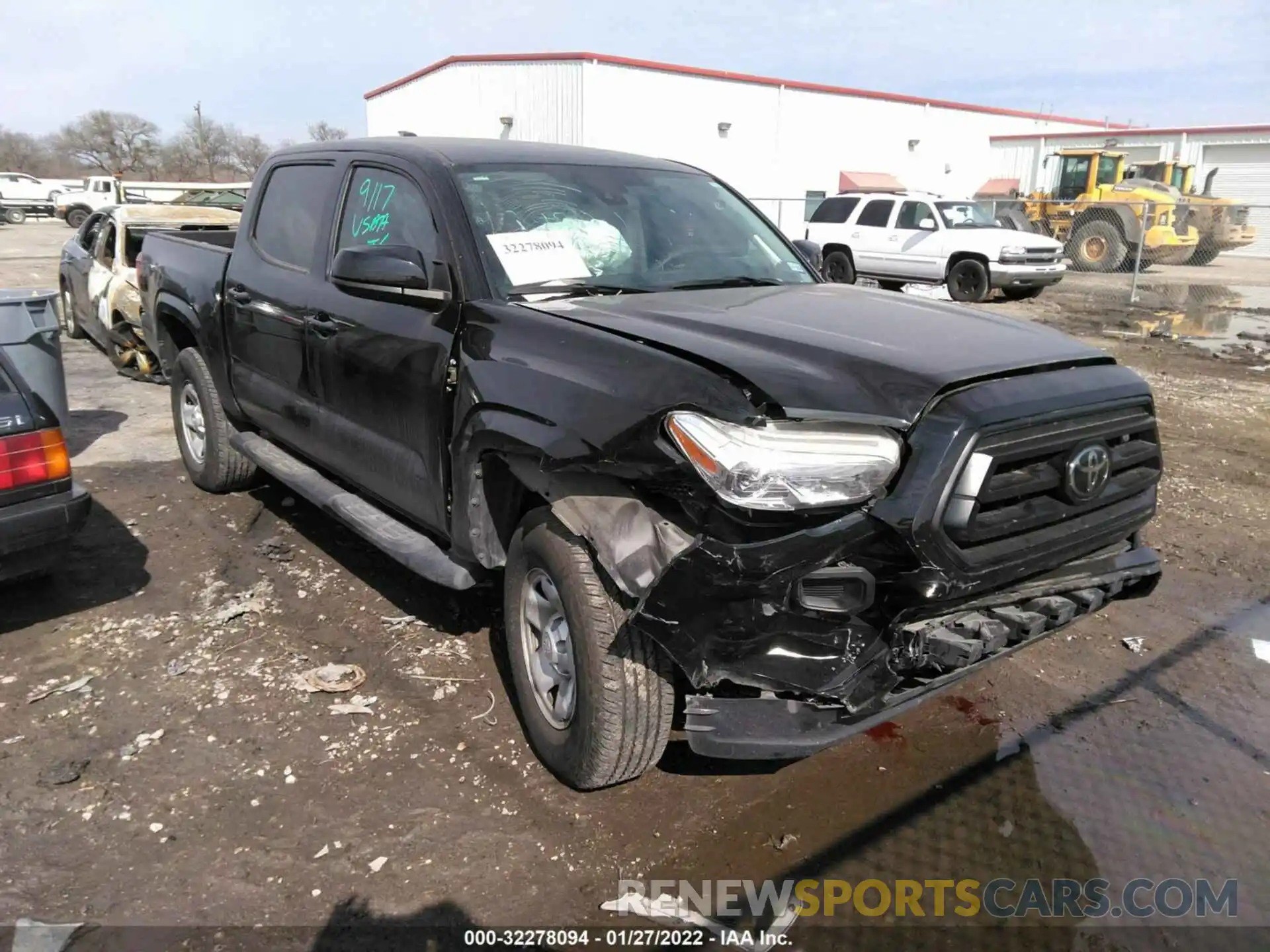 1 Photograph of a damaged car 3TMCZ5AN0LM320236 TOYOTA TACOMA 4WD 2020