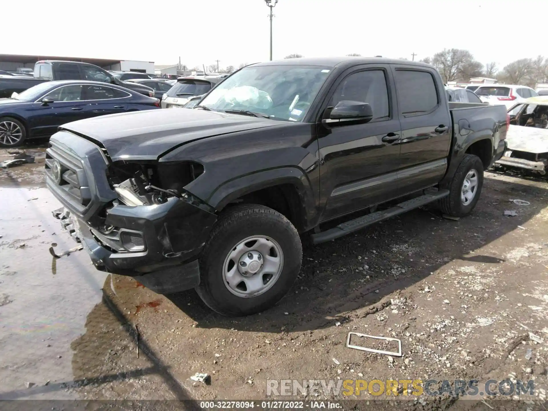 2 Photograph of a damaged car 3TMCZ5AN0LM320236 TOYOTA TACOMA 4WD 2020