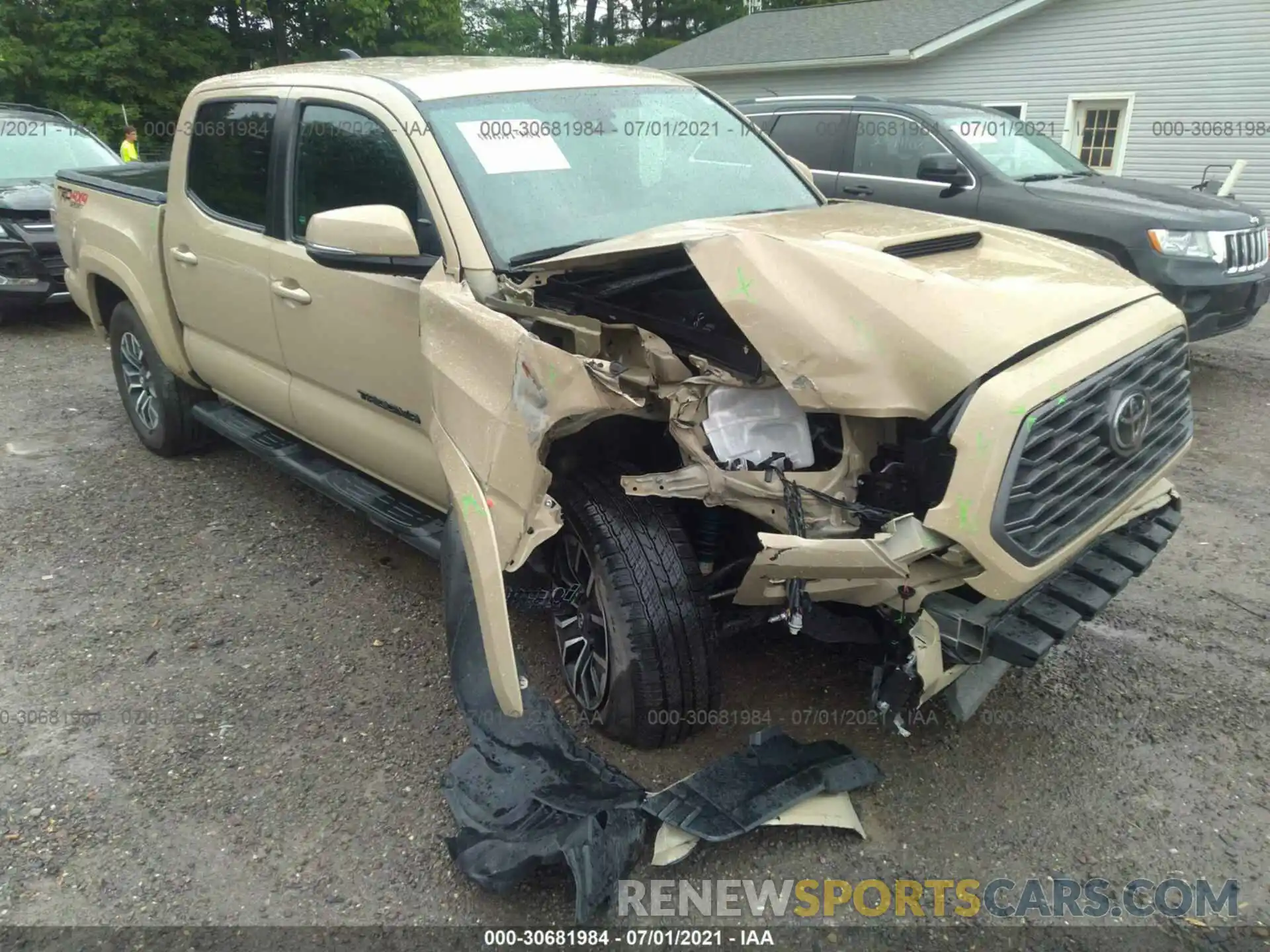 6 Photograph of a damaged car 3TMCZ5AN0LM322519 TOYOTA TACOMA 4WD 2020