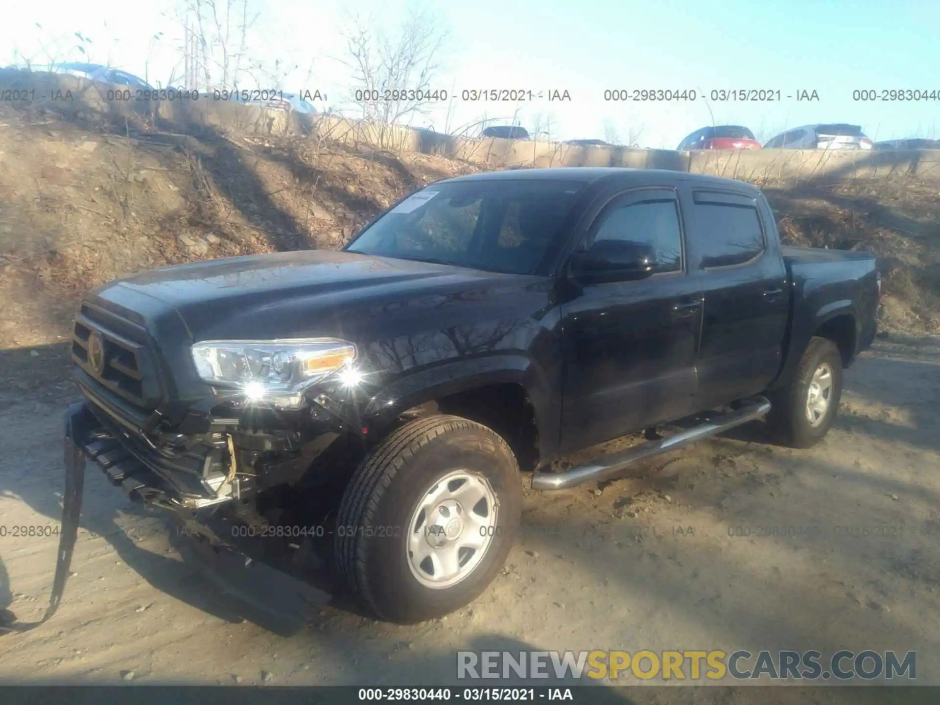 2 Photograph of a damaged car 3TMCZ5AN0LM329020 TOYOTA TACOMA 4WD 2020