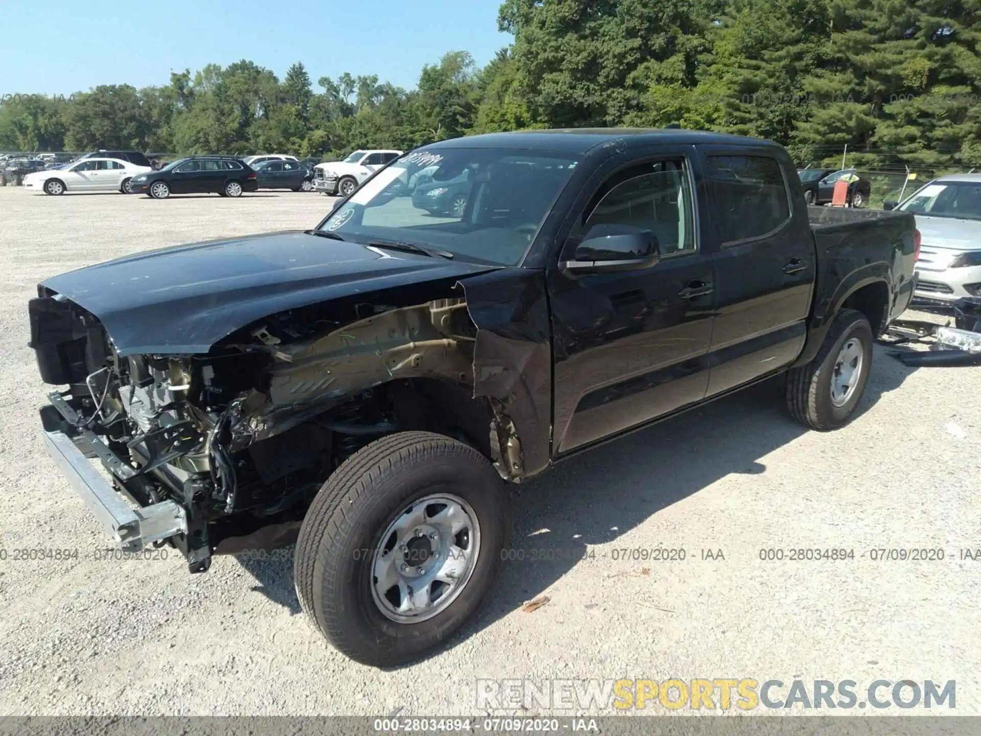 2 Photograph of a damaged car 3TMCZ5AN0LM331088 TOYOTA TACOMA 4WD 2020