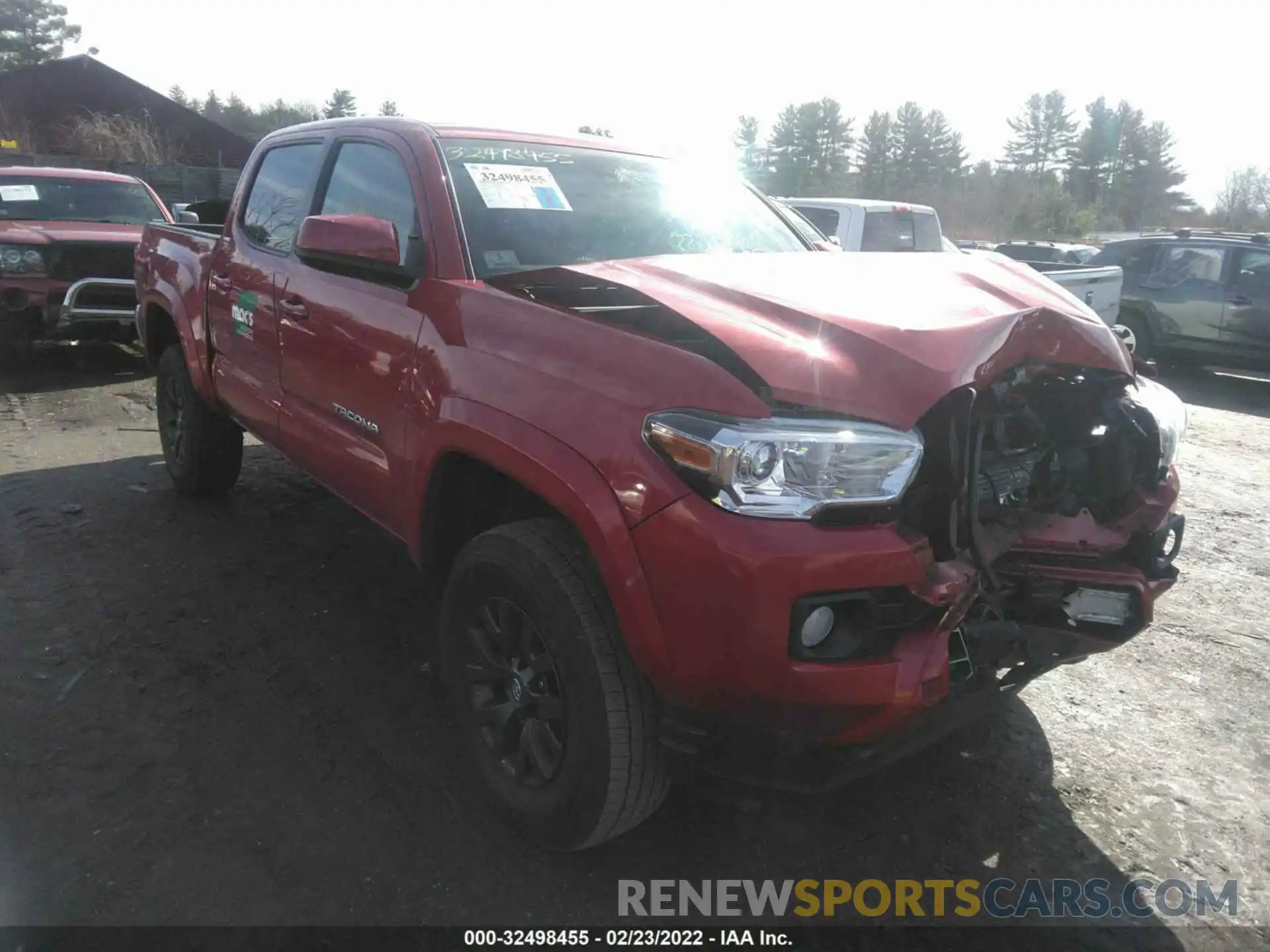 1 Photograph of a damaged car 3TMCZ5AN0LM338817 TOYOTA TACOMA 4WD 2020