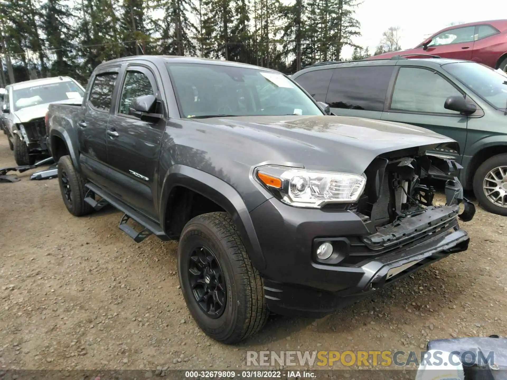 1 Photograph of a damaged car 3TMCZ5AN0LM346044 TOYOTA TACOMA 4WD 2020