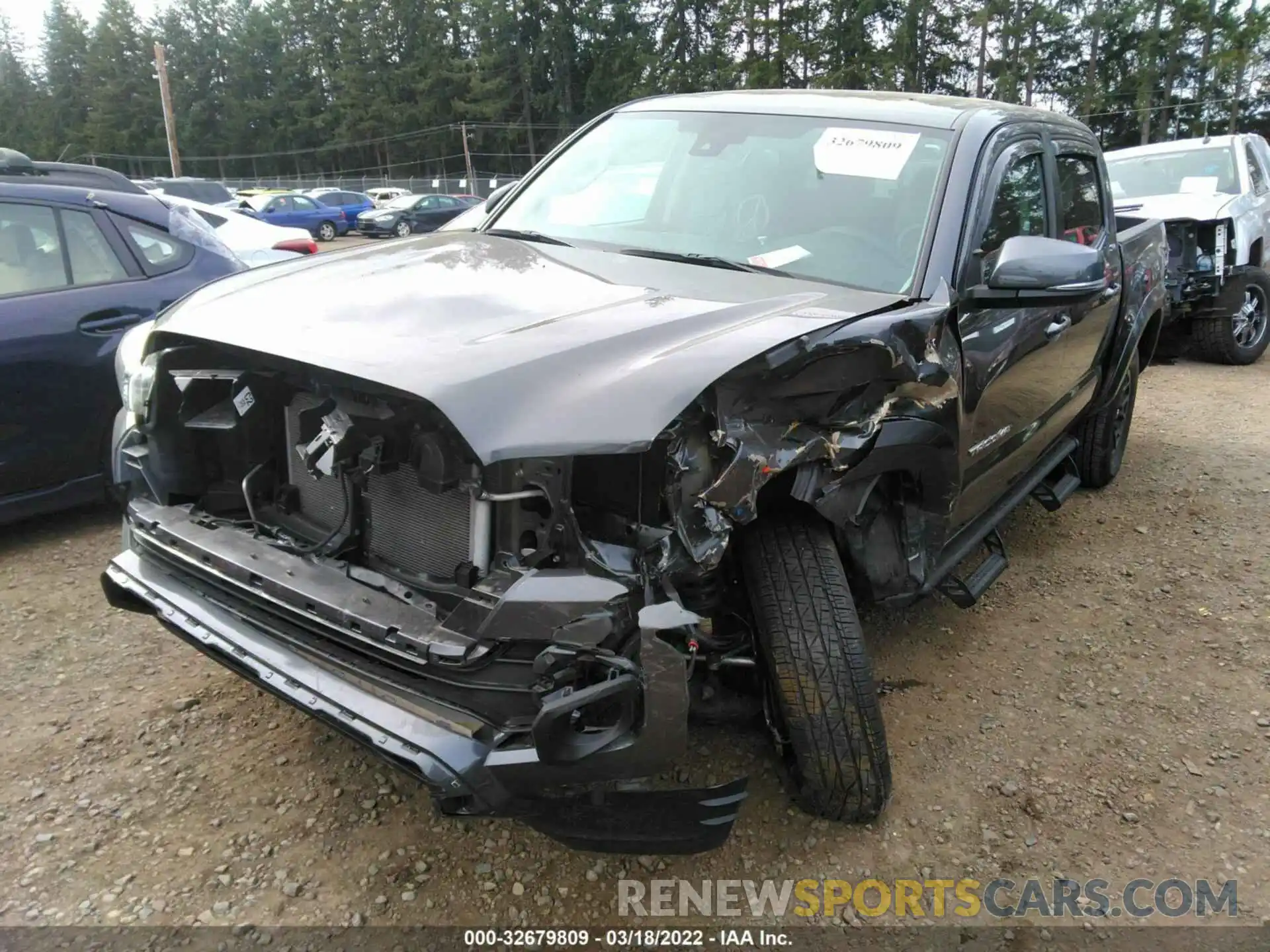 2 Photograph of a damaged car 3TMCZ5AN0LM346044 TOYOTA TACOMA 4WD 2020