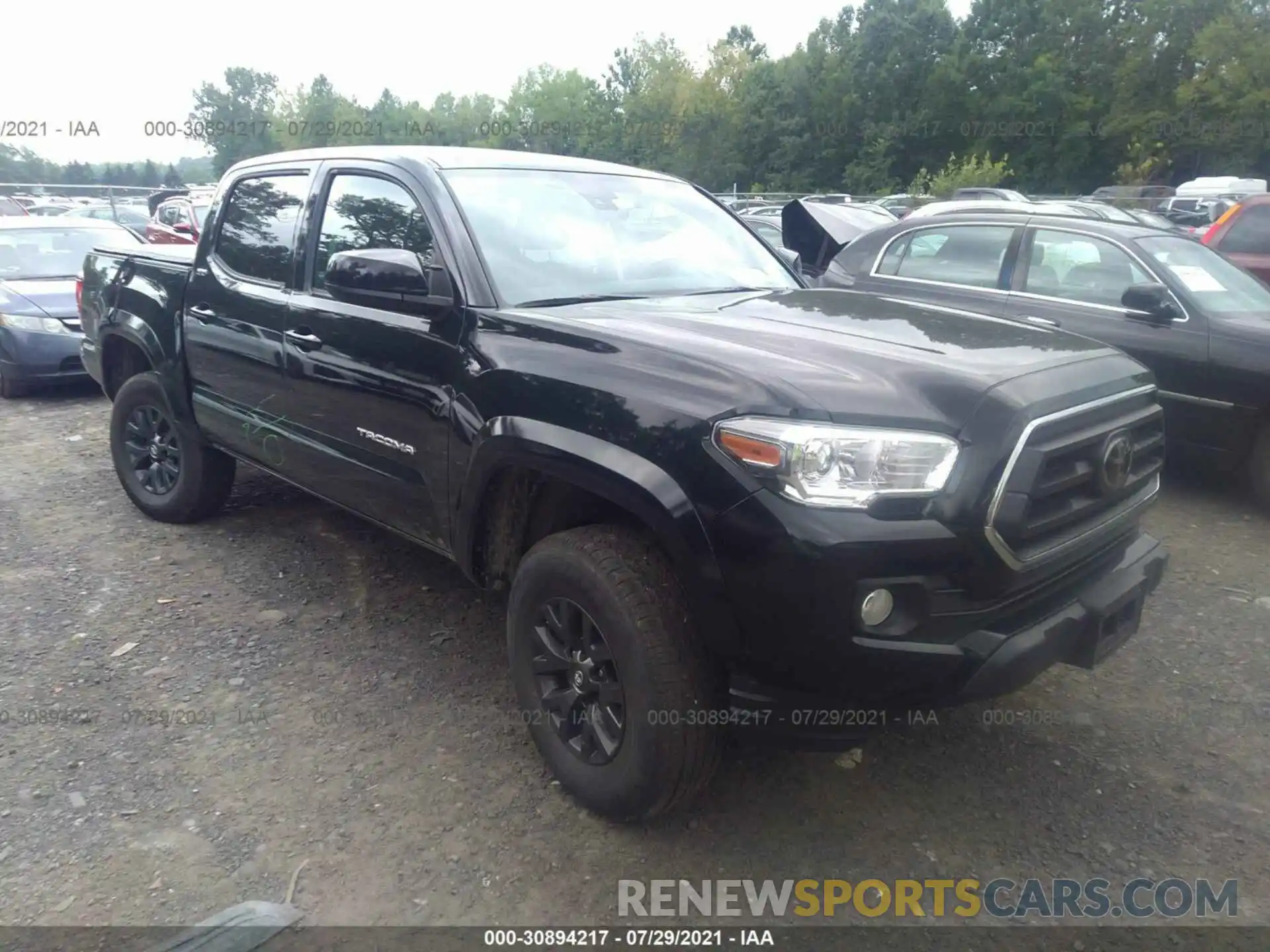 1 Photograph of a damaged car 3TMCZ5AN0LM364317 TOYOTA TACOMA 4WD 2020