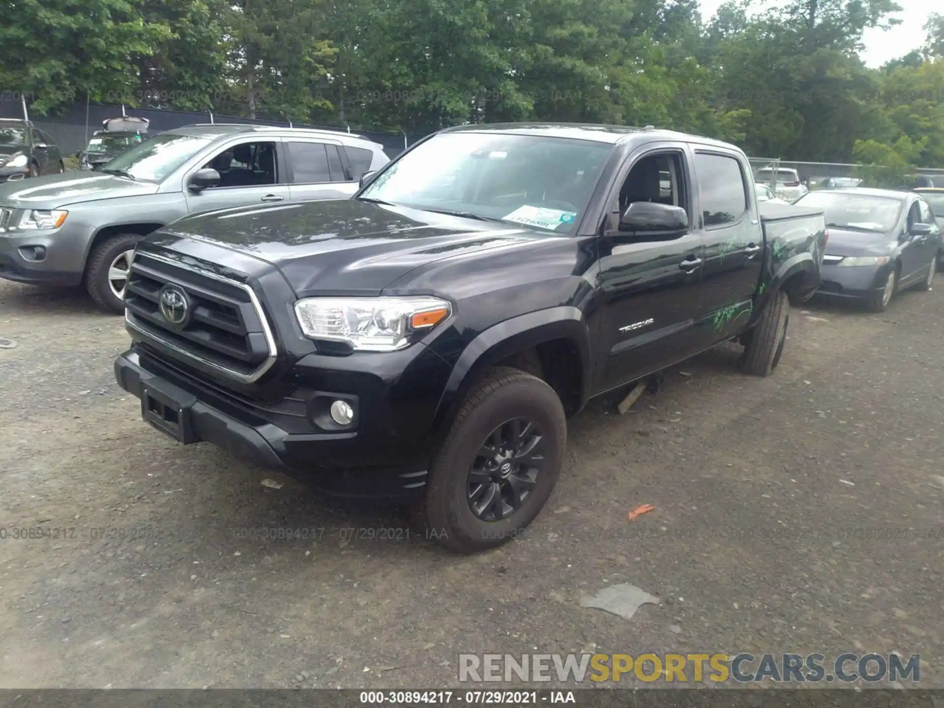 2 Photograph of a damaged car 3TMCZ5AN0LM364317 TOYOTA TACOMA 4WD 2020