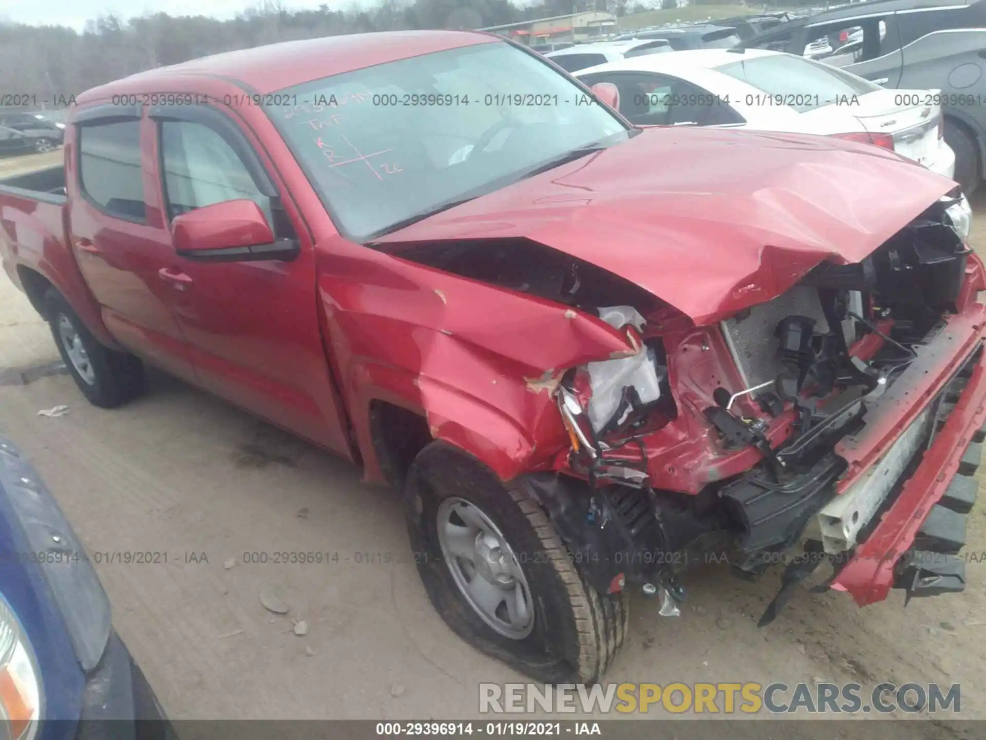 1 Photograph of a damaged car 3TMCZ5AN0LM364334 TOYOTA TACOMA 4WD 2020