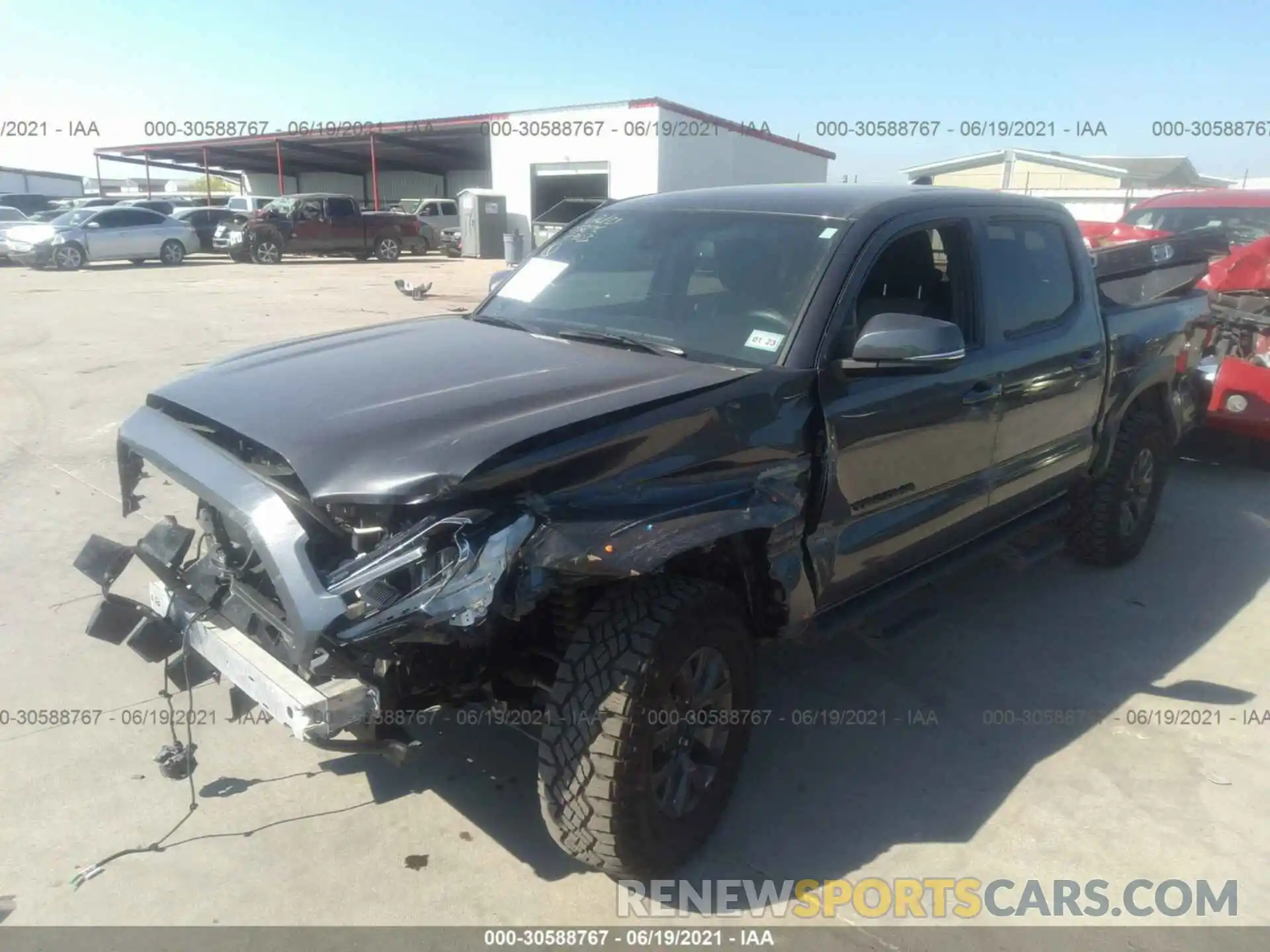 2 Photograph of a damaged car 3TMCZ5AN0LM368903 TOYOTA TACOMA 4WD 2020