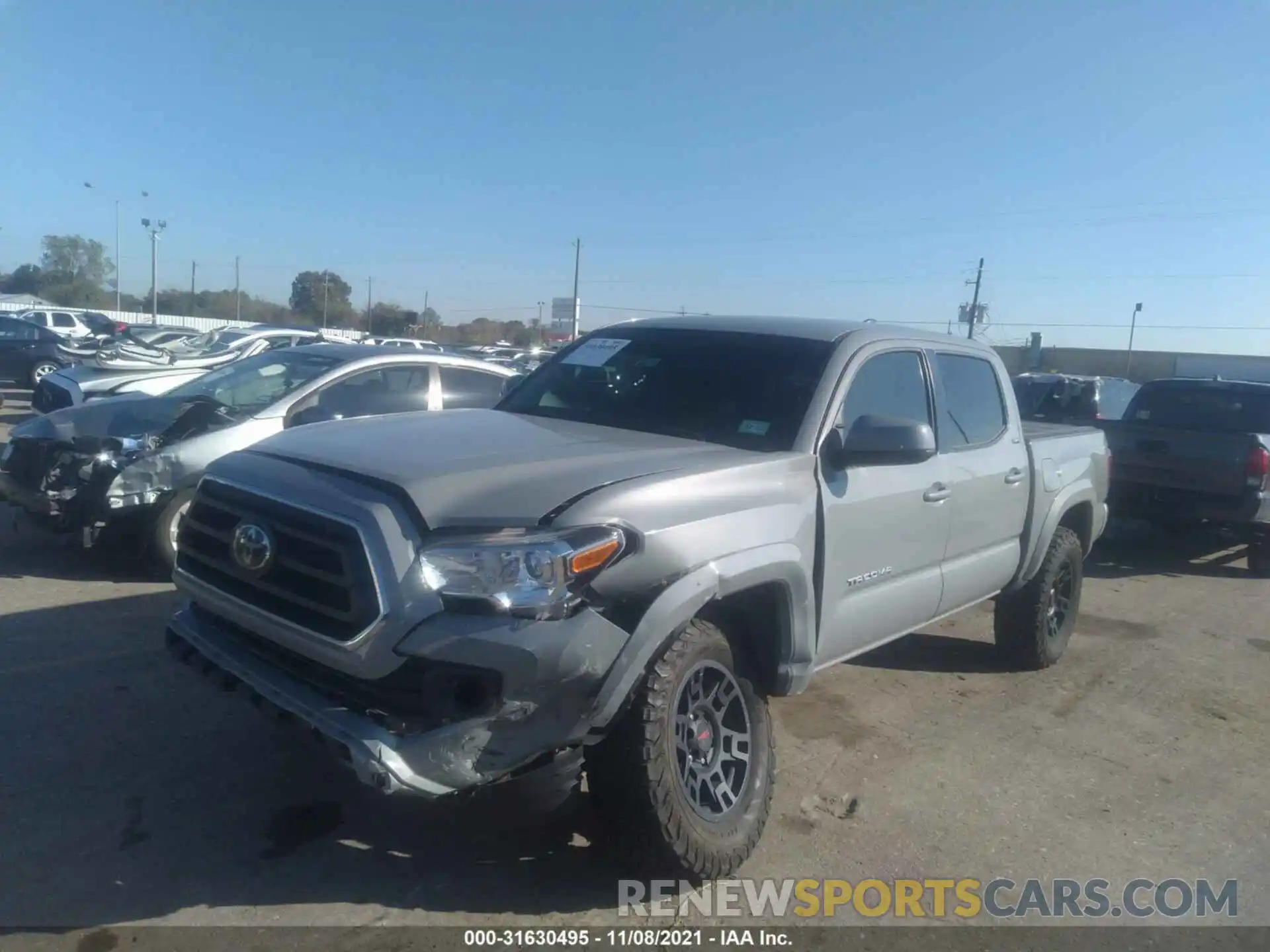 2 Photograph of a damaged car 3TMCZ5AN1LM294410 TOYOTA TACOMA 4WD 2020