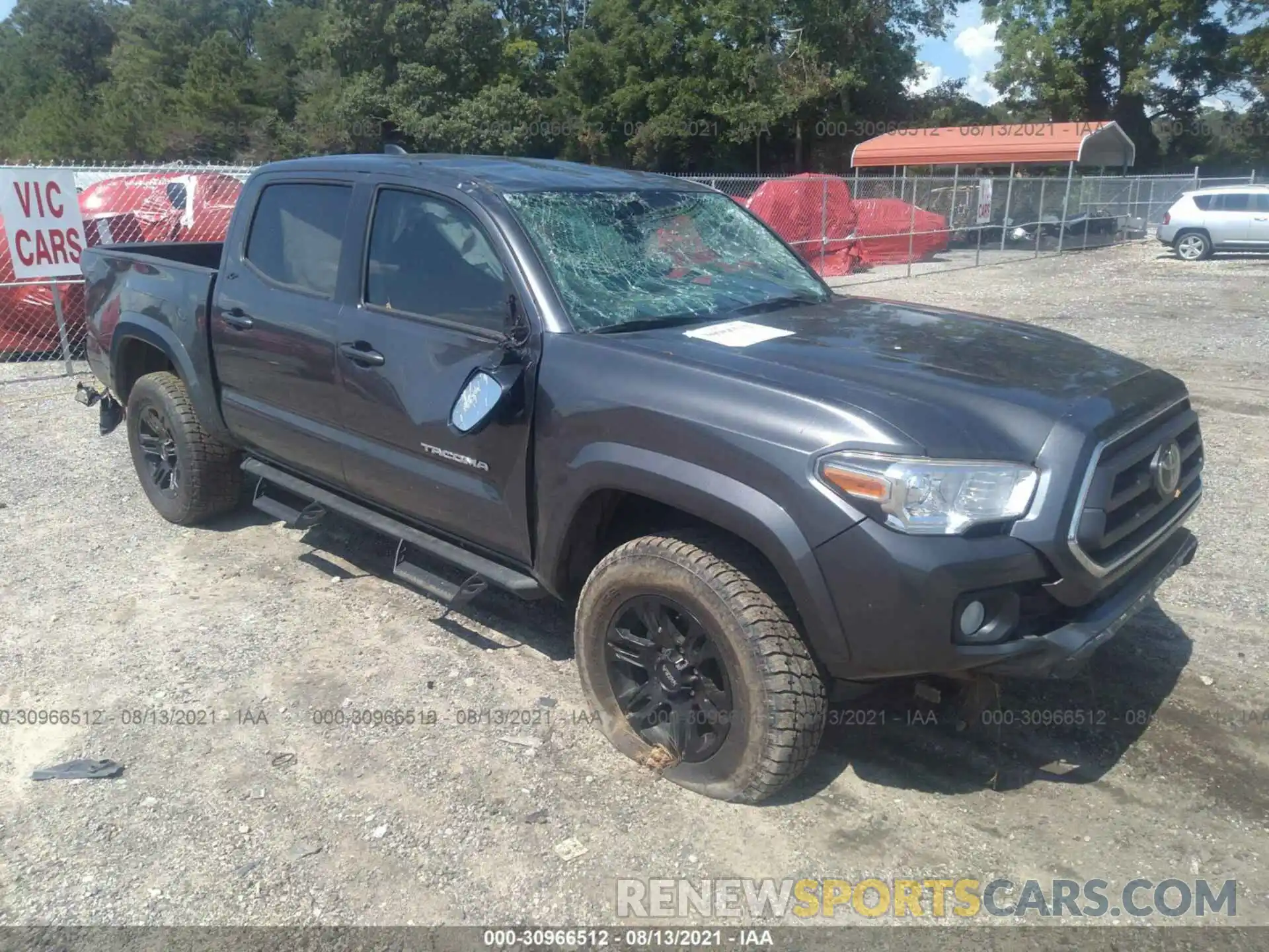 1 Photograph of a damaged car 3TMCZ5AN1LM299008 TOYOTA TACOMA 4WD 2020