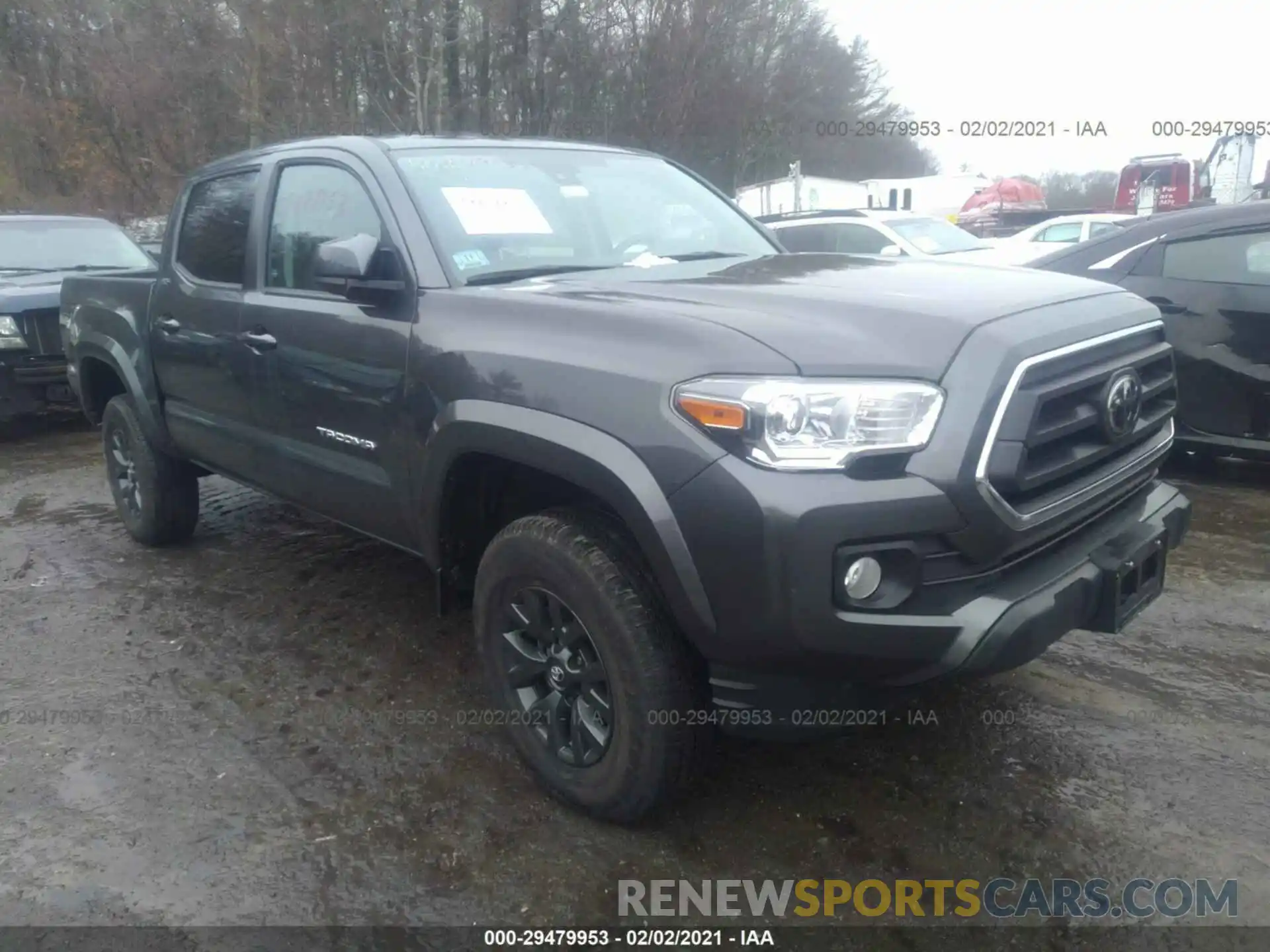 1 Photograph of a damaged car 3TMCZ5AN1LM299879 TOYOTA TACOMA 4WD 2020