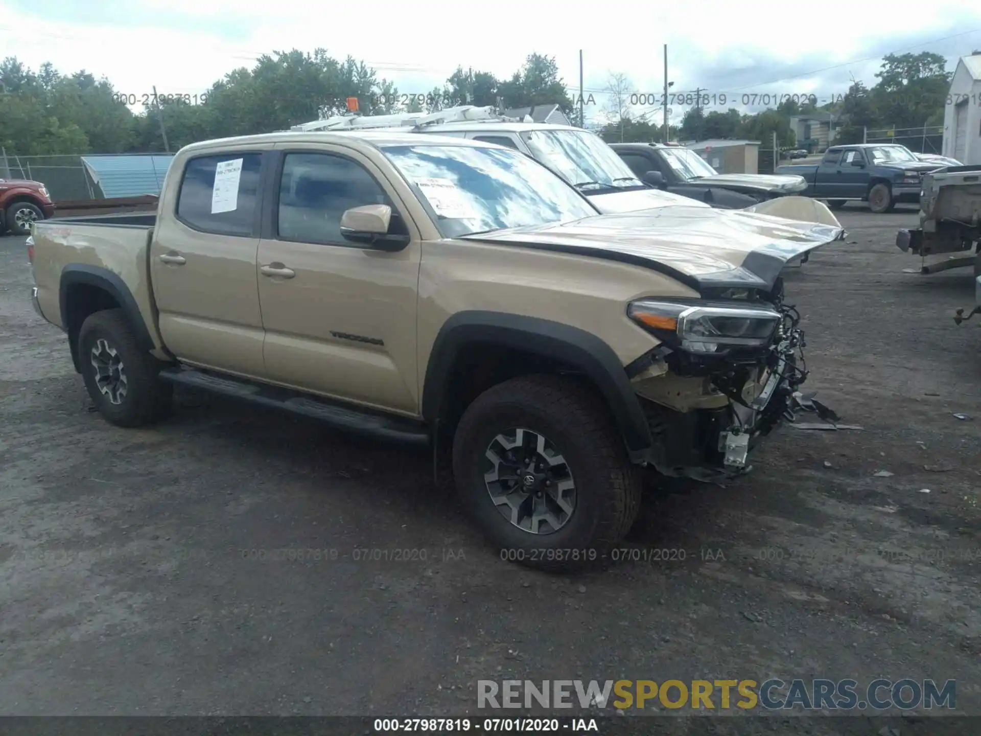 1 Photograph of a damaged car 3TMCZ5AN1LM301100 TOYOTA TACOMA 4WD 2020