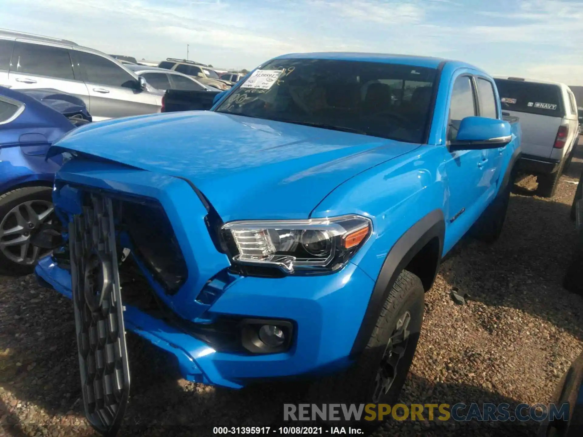 2 Photograph of a damaged car 3TMCZ5AN1LM304529 TOYOTA TACOMA 4WD 2020