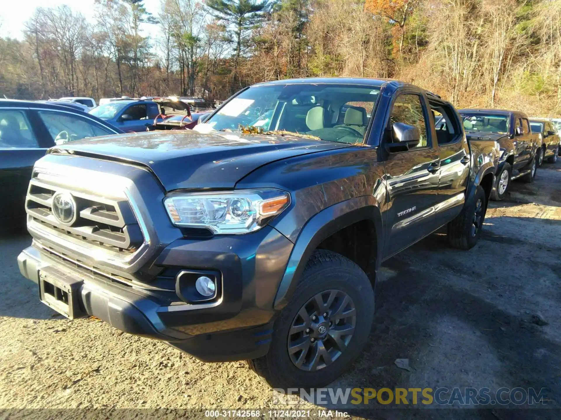 2 Photograph of a damaged car 3TMCZ5AN1LM306765 TOYOTA TACOMA 4WD 2020