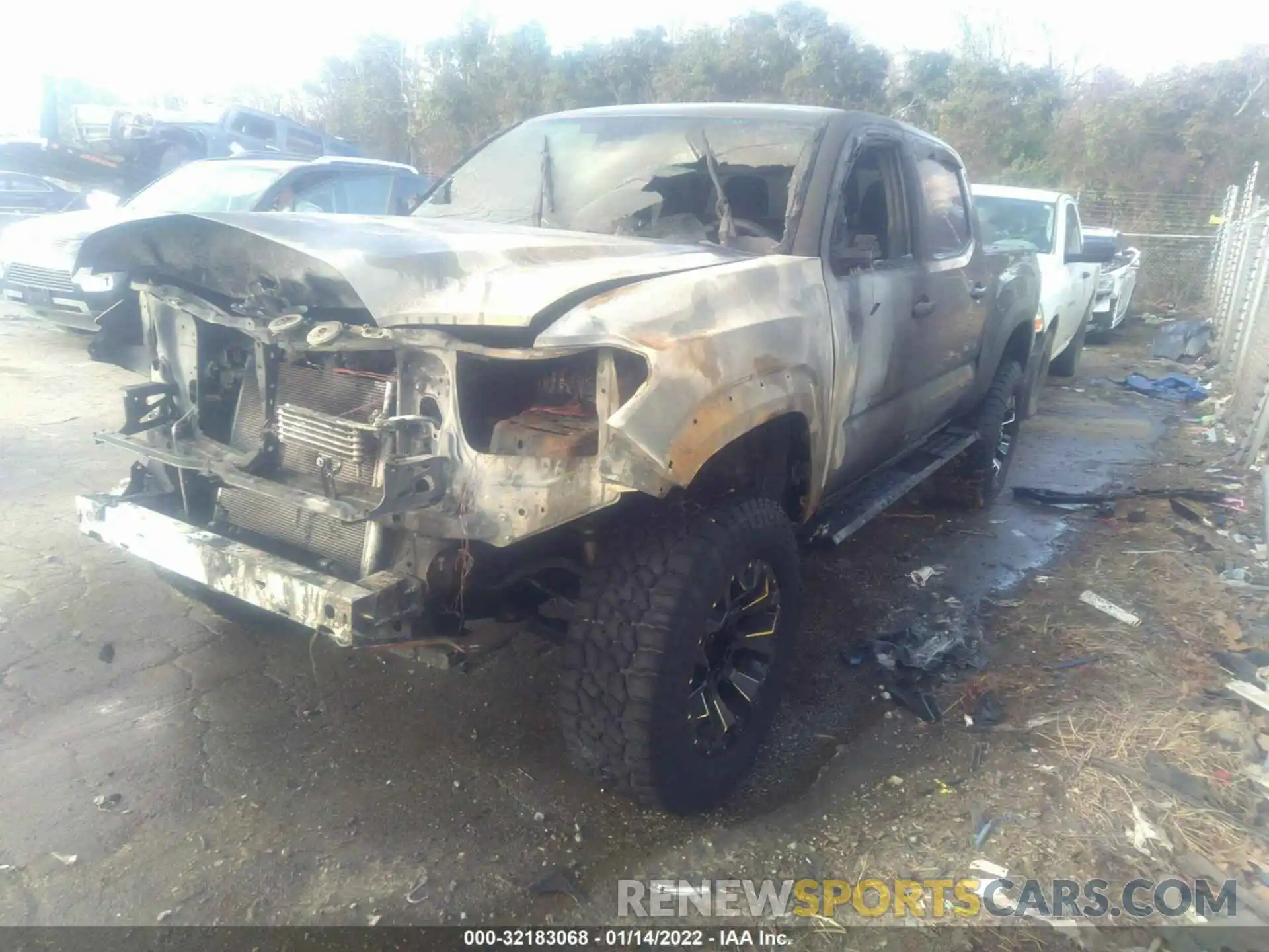 2 Photograph of a damaged car 3TMCZ5AN1LM307429 TOYOTA TACOMA 4WD 2020