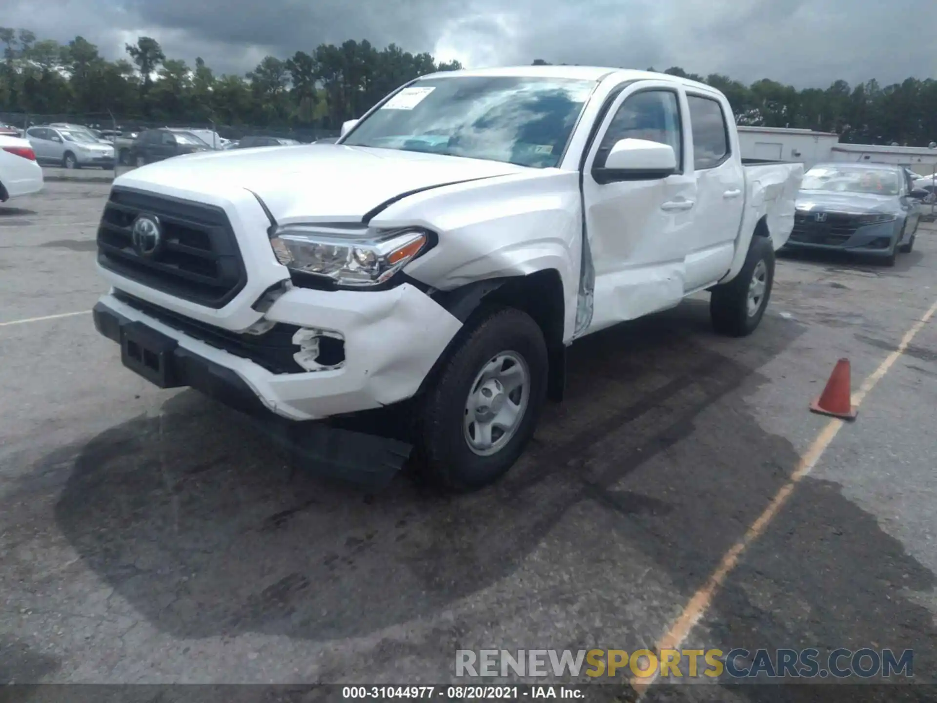 2 Photograph of a damaged car 3TMCZ5AN1LM312288 TOYOTA TACOMA 4WD 2020