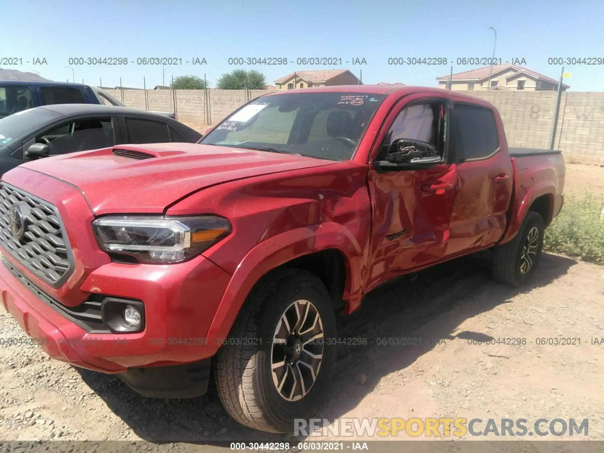 6 Фотография поврежденного автомобиля 3TMCZ5AN1LM315000 TOYOTA TACOMA 4WD 2020