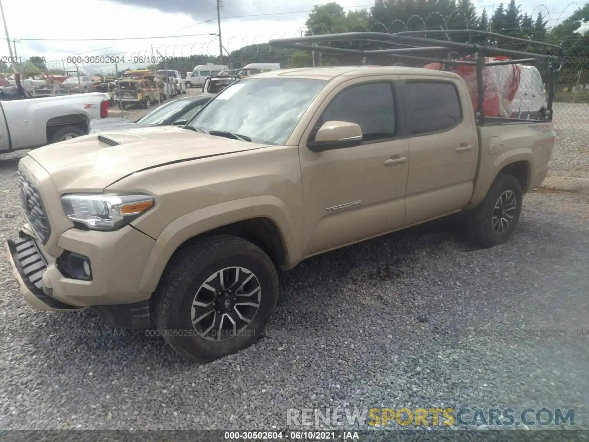 2 Photograph of a damaged car 3TMCZ5AN1LM321573 TOYOTA TACOMA 4WD 2020