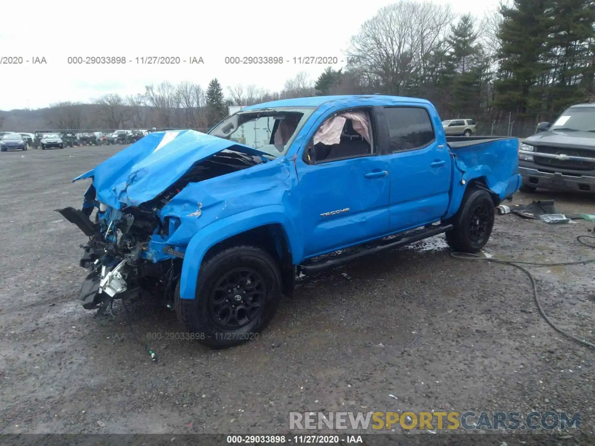 2 Photograph of a damaged car 3TMCZ5AN1LM322691 TOYOTA TACOMA 4WD 2020