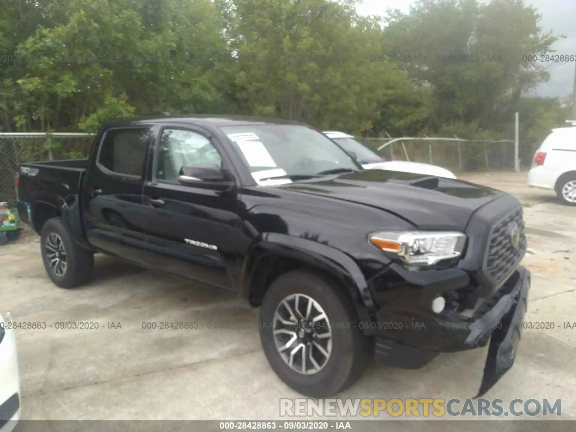 1 Photograph of a damaged car 3TMCZ5AN1LM323050 TOYOTA TACOMA 4WD 2020