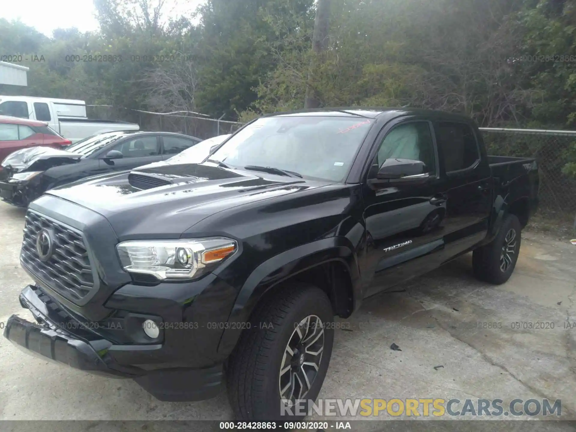 2 Photograph of a damaged car 3TMCZ5AN1LM323050 TOYOTA TACOMA 4WD 2020