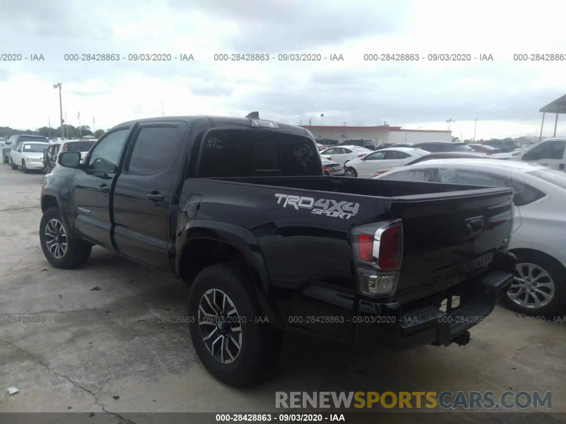 3 Photograph of a damaged car 3TMCZ5AN1LM323050 TOYOTA TACOMA 4WD 2020