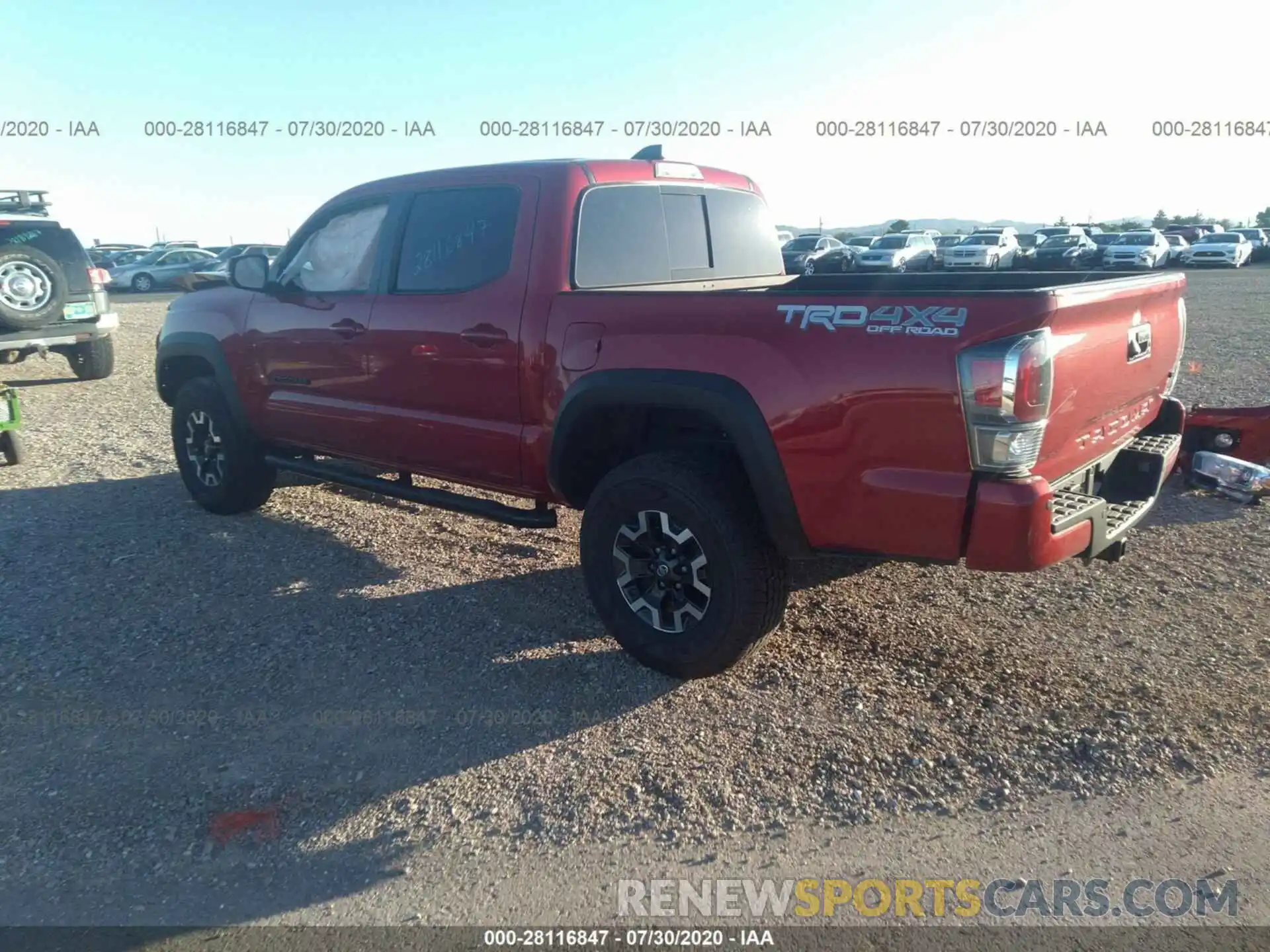 3 Photograph of a damaged car 3TMCZ5AN1LM325333 TOYOTA TACOMA 4WD 2020