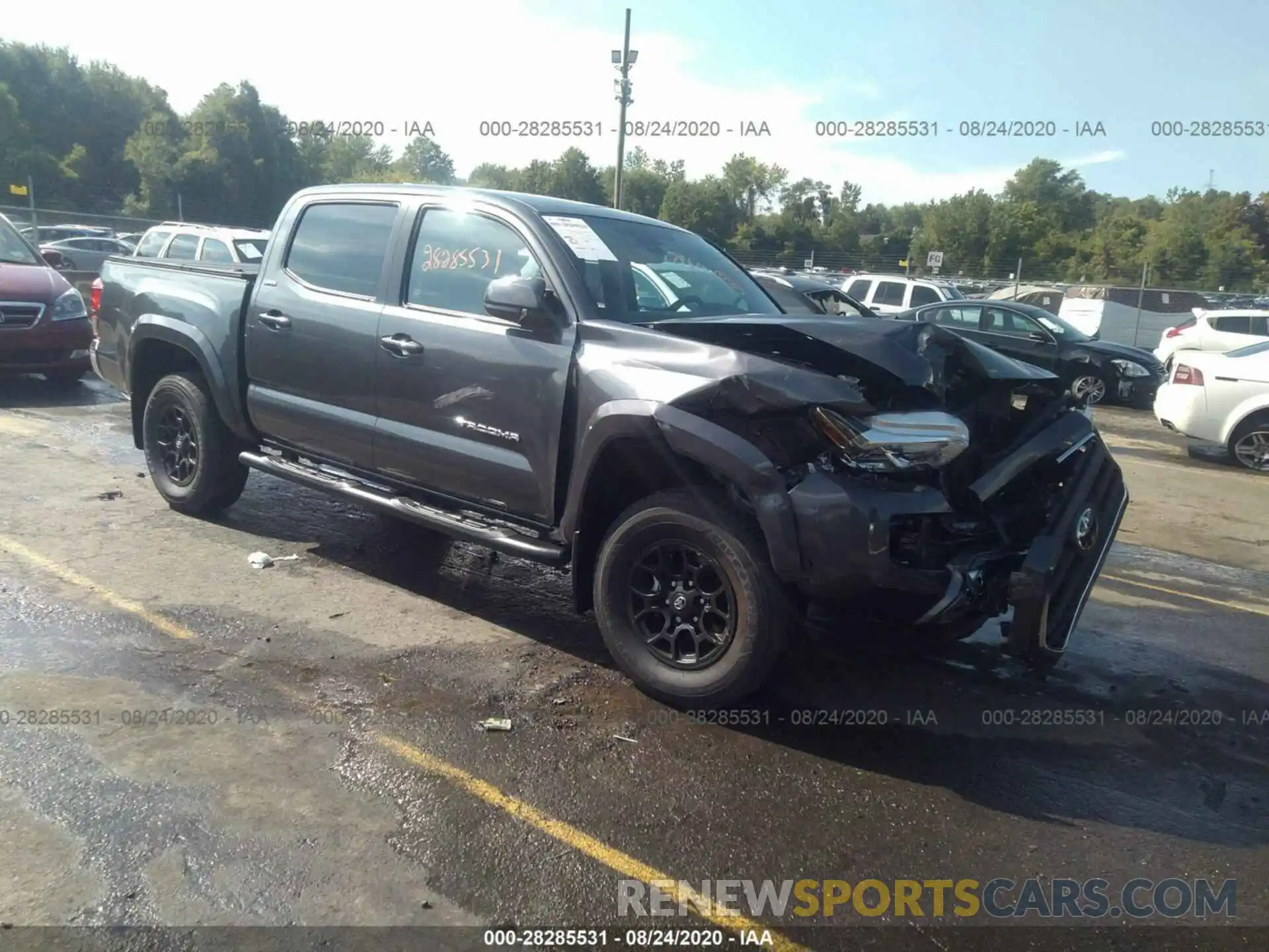 1 Photograph of a damaged car 3TMCZ5AN1LM337790 TOYOTA TACOMA 4WD 2020