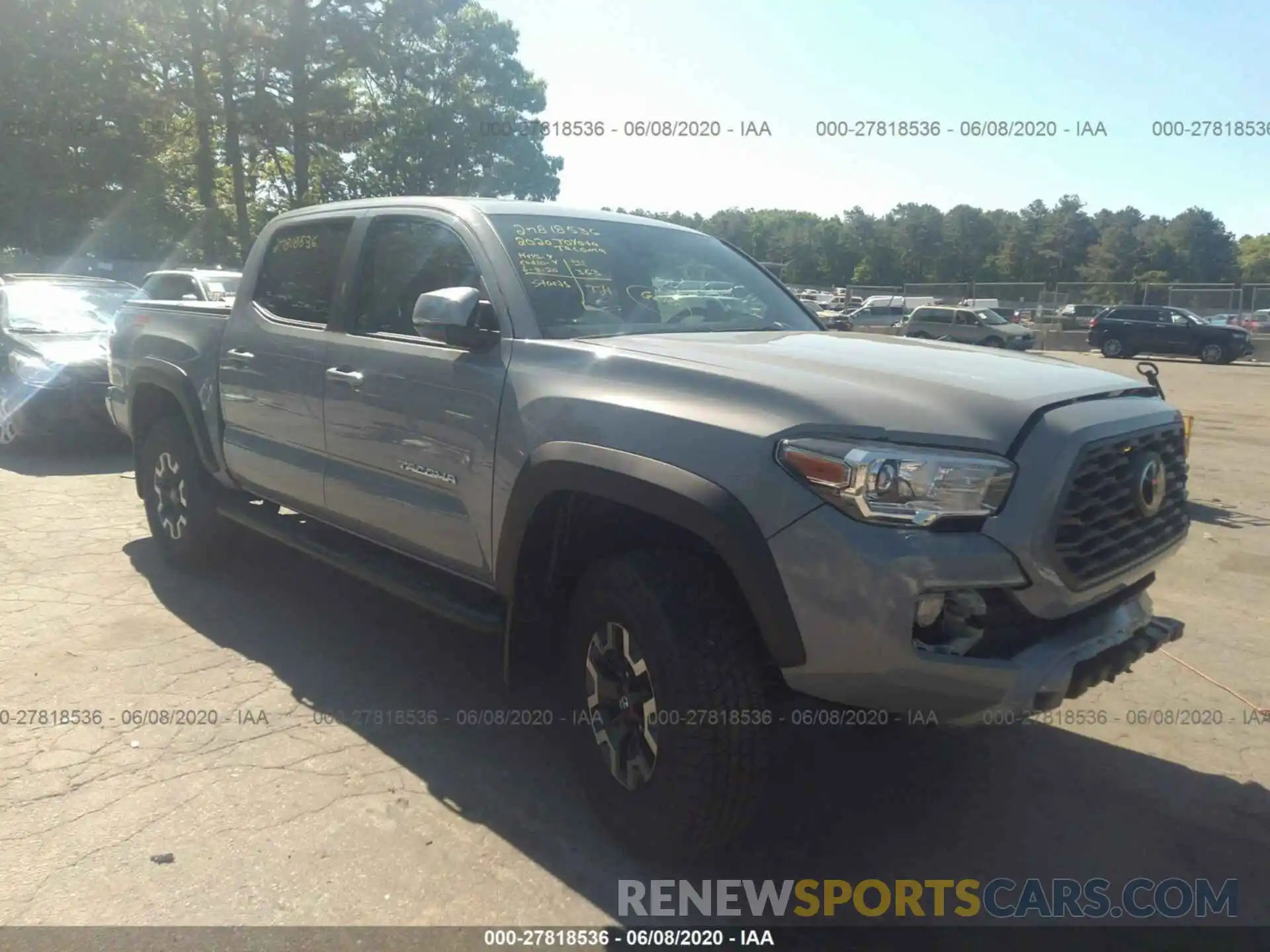 1 Photograph of a damaged car 3TMCZ5AN1LM340480 TOYOTA TACOMA 4WD 2020