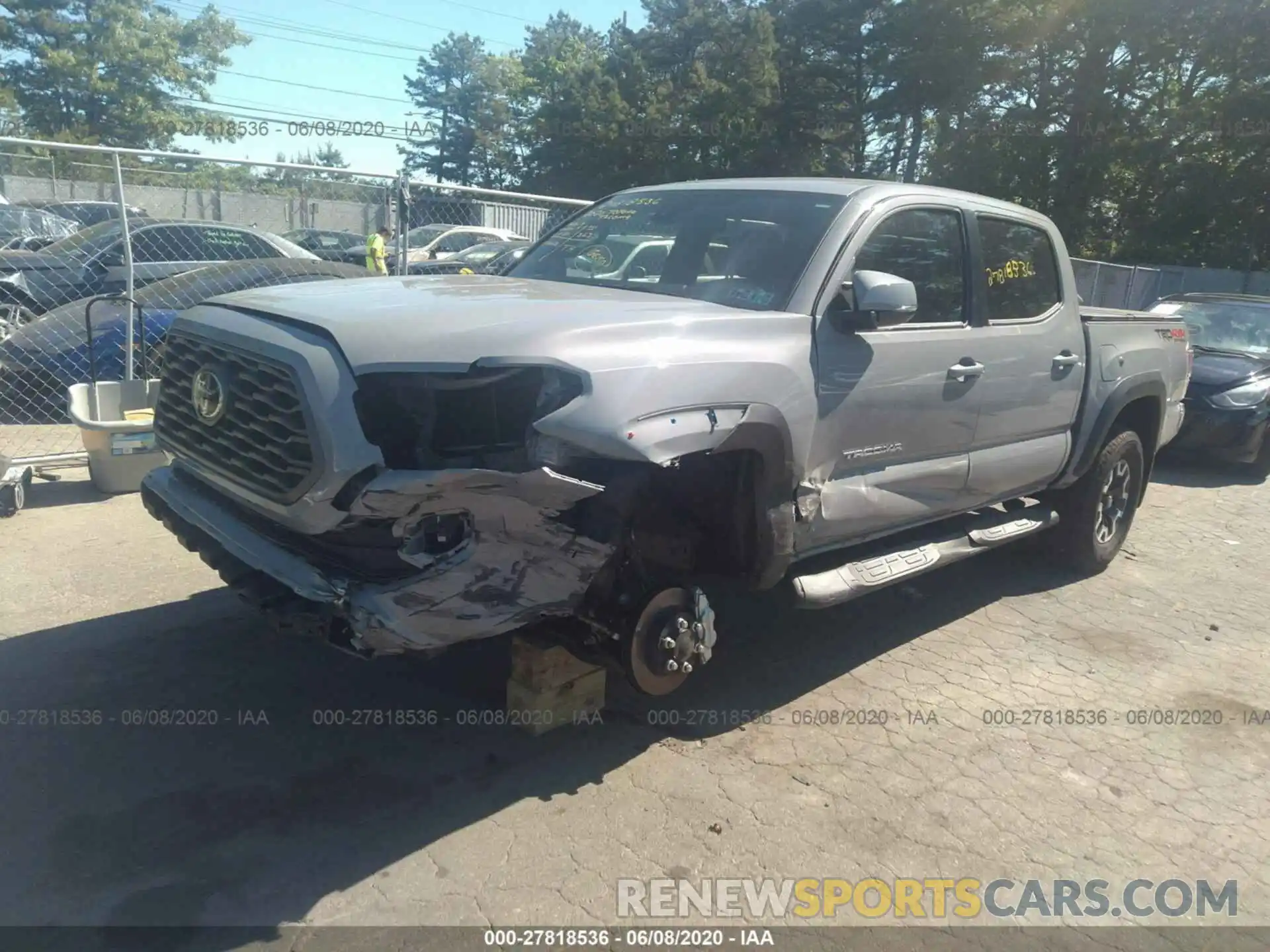 2 Photograph of a damaged car 3TMCZ5AN1LM340480 TOYOTA TACOMA 4WD 2020