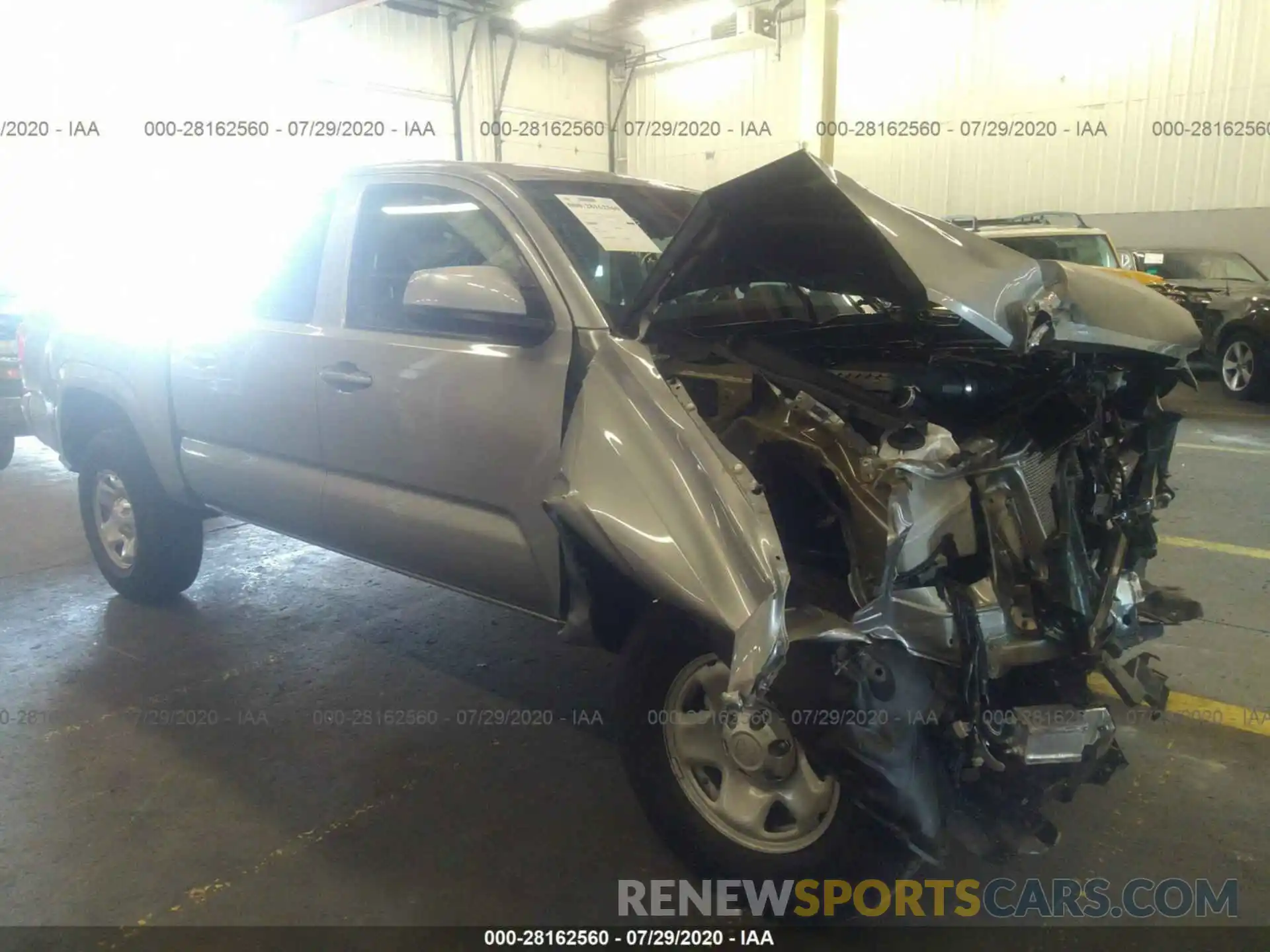 1 Photograph of a damaged car 3TMCZ5AN1LM343184 TOYOTA TACOMA 4WD 2020