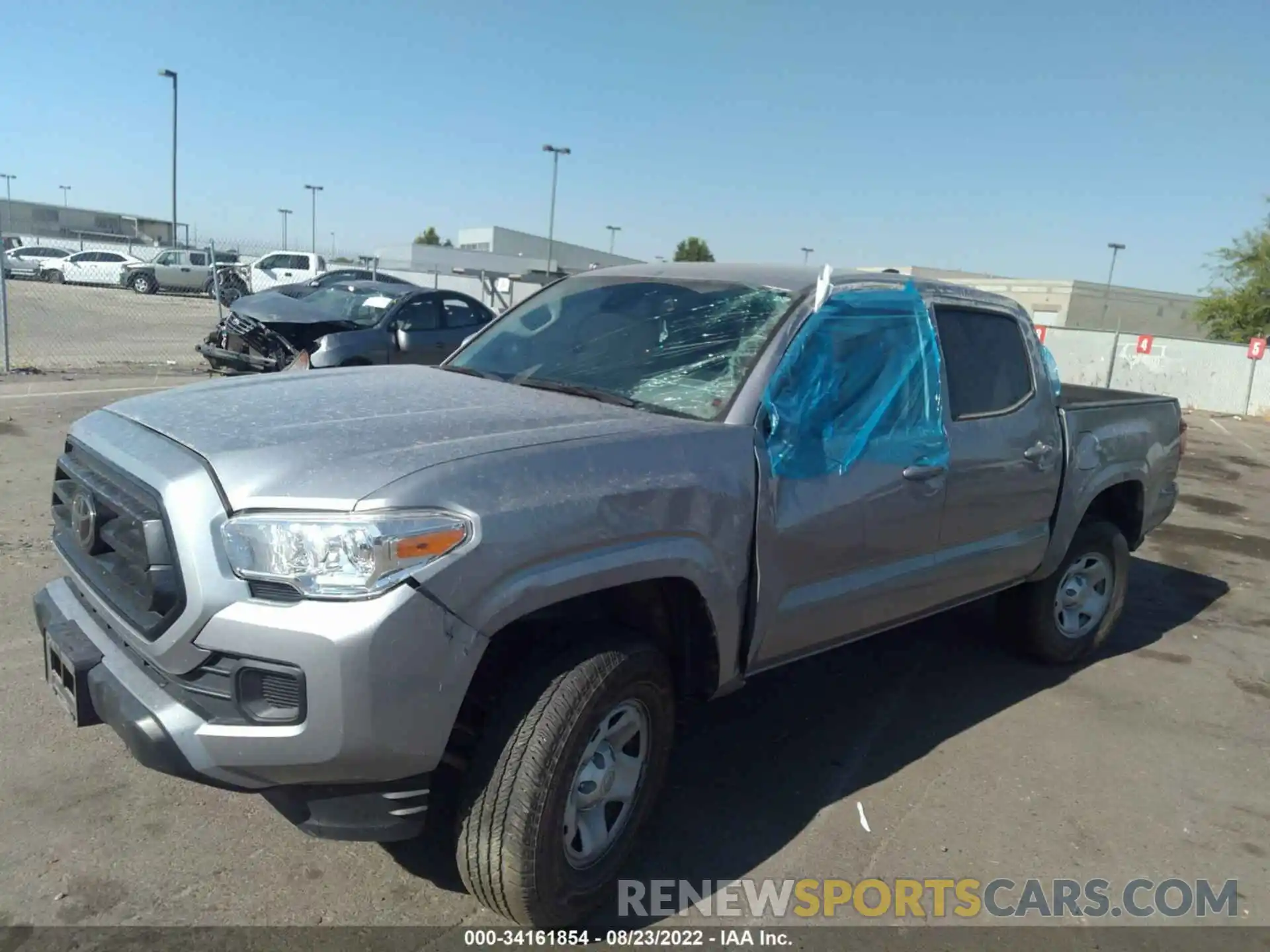 2 Photograph of a damaged car 3TMCZ5AN1LM343203 TOYOTA TACOMA 4WD 2020