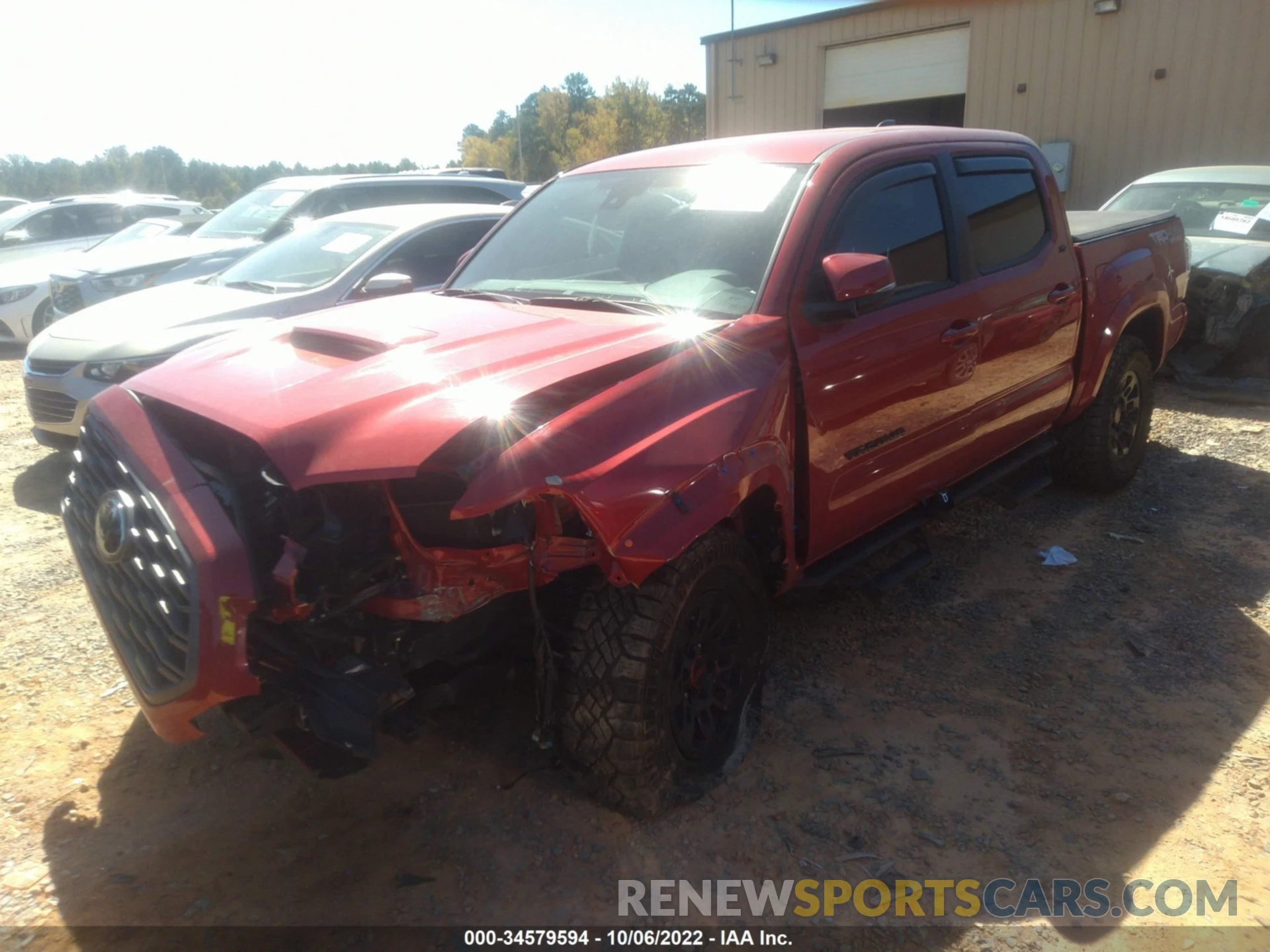 2 Photograph of a damaged car 3TMCZ5AN1LM344206 TOYOTA TACOMA 4WD 2020