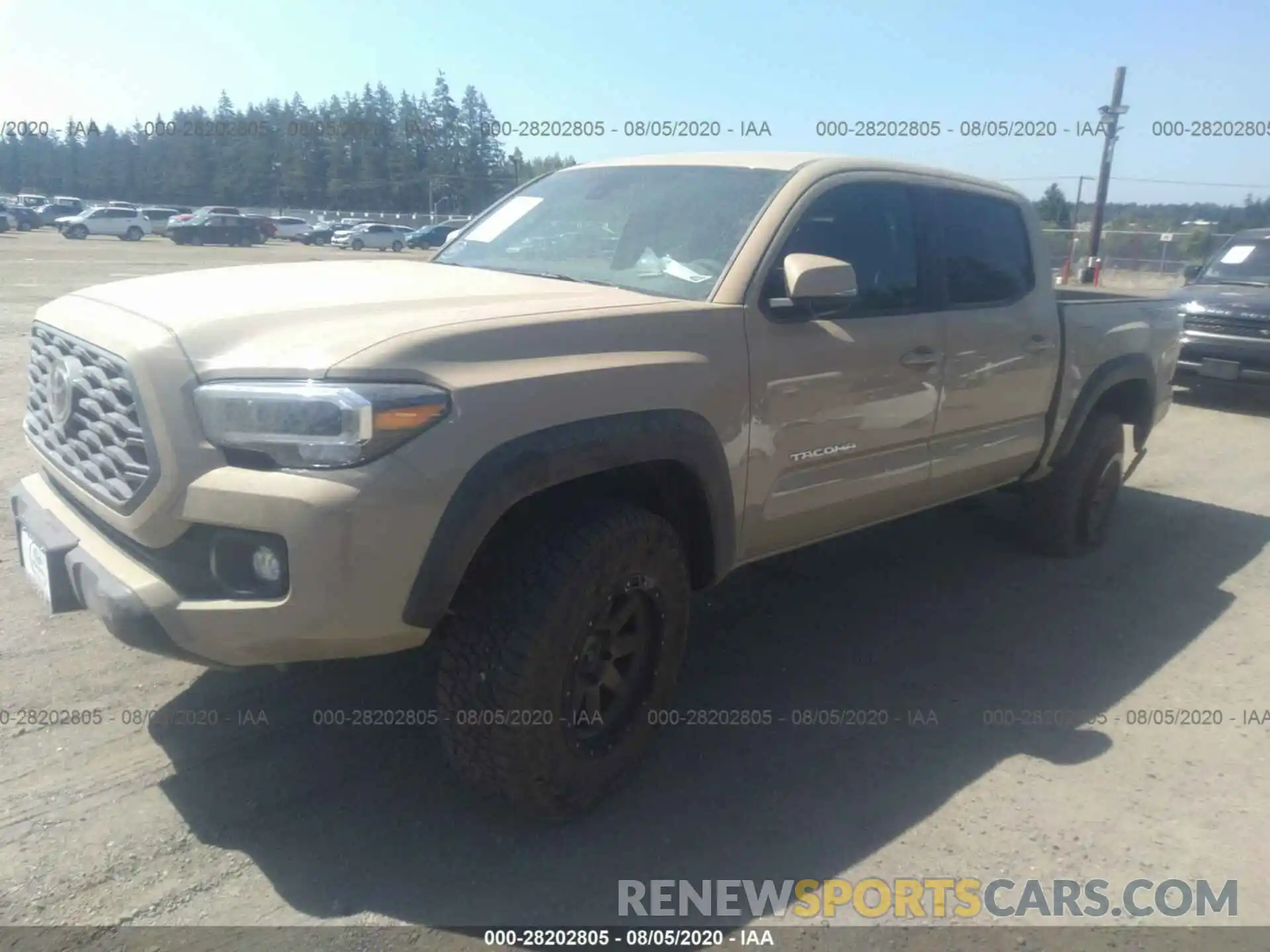 2 Фотография поврежденного автомобиля 3TMCZ5AN1LM349129 TOYOTA TACOMA 4WD 2020