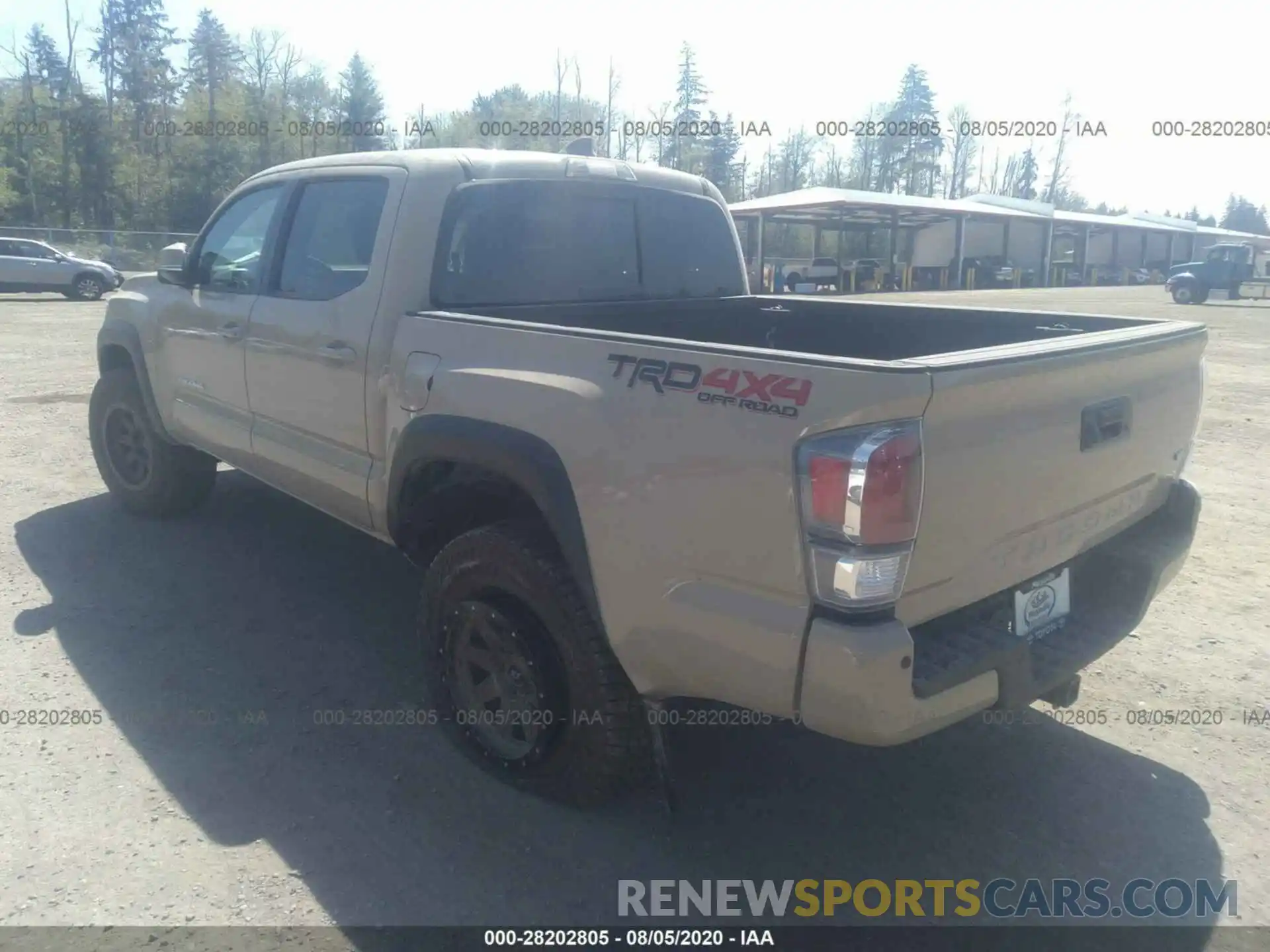 3 Photograph of a damaged car 3TMCZ5AN1LM349129 TOYOTA TACOMA 4WD 2020