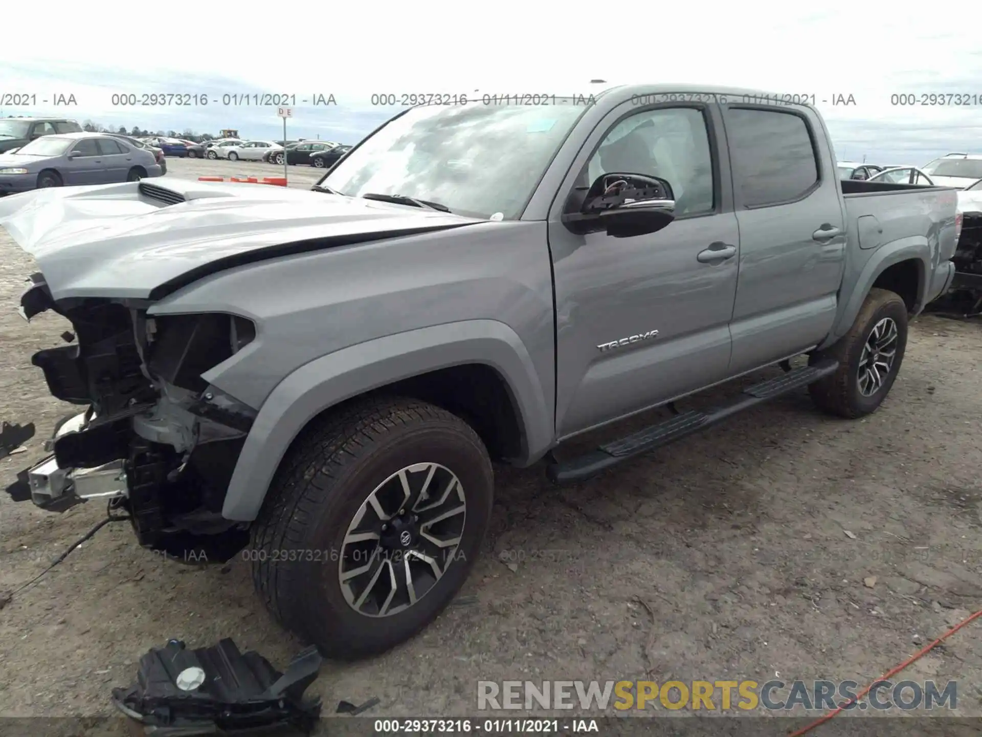 2 Photograph of a damaged car 3TMCZ5AN1LM349471 TOYOTA TACOMA 4WD 2020