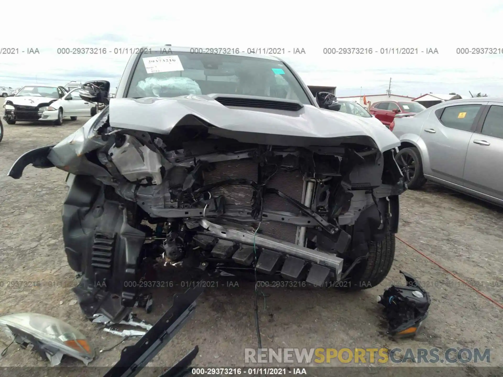 6 Photograph of a damaged car 3TMCZ5AN1LM349471 TOYOTA TACOMA 4WD 2020