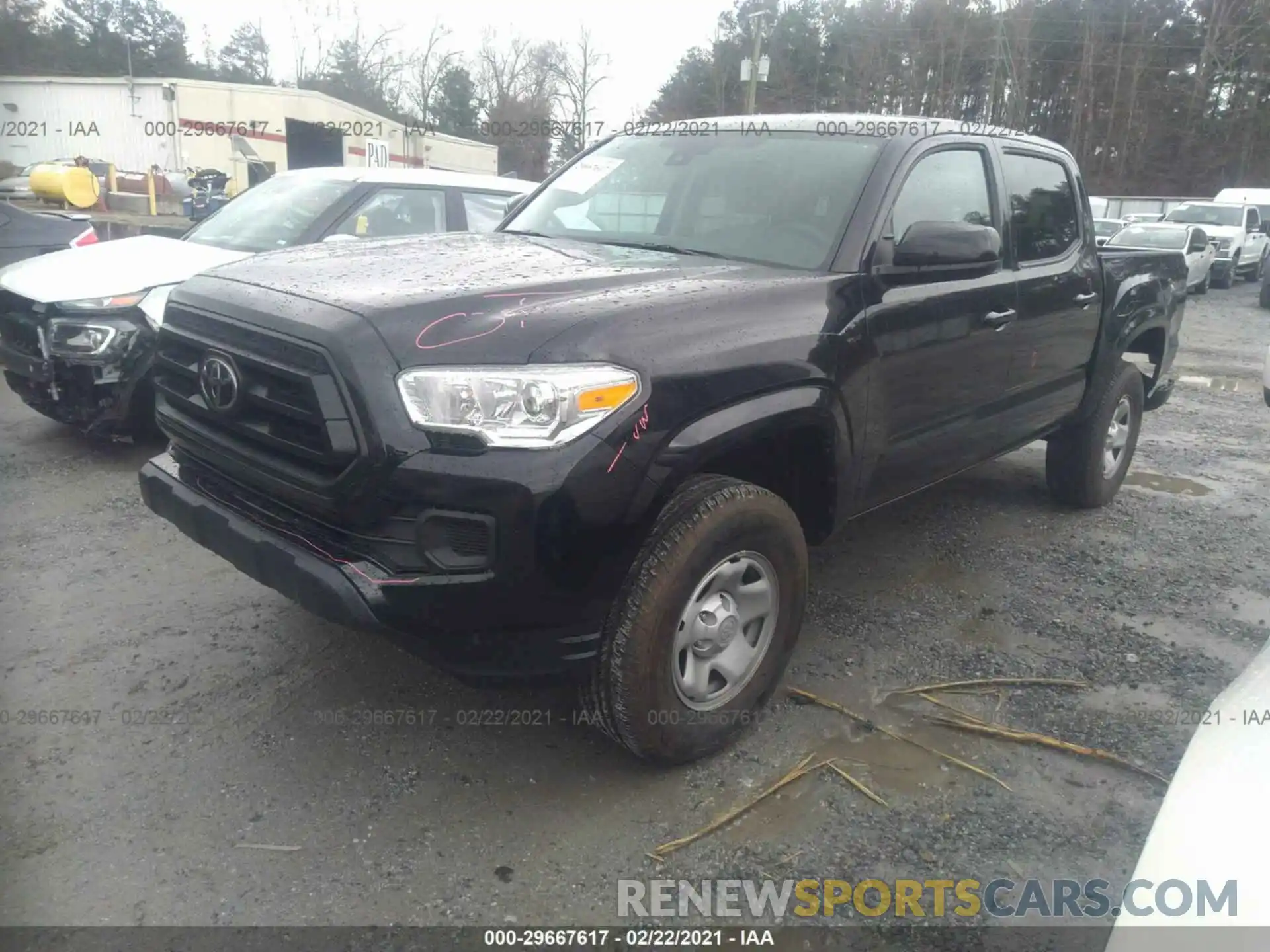 2 Photograph of a damaged car 3TMCZ5AN1LM352855 TOYOTA TACOMA 4WD 2020